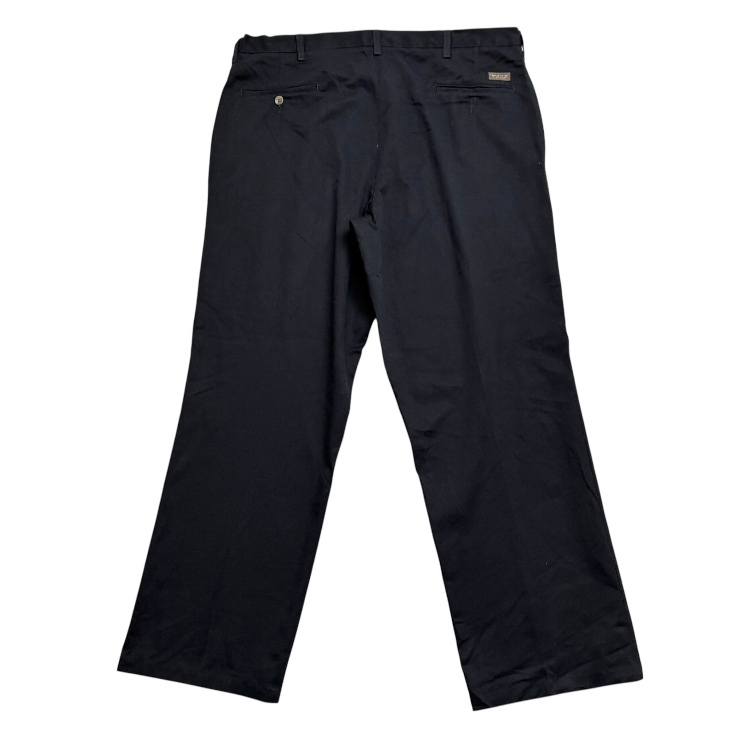 Wrangler Trousers W40 L31 Mens Black Relaxed Baggy Straight Fit Pants (E)