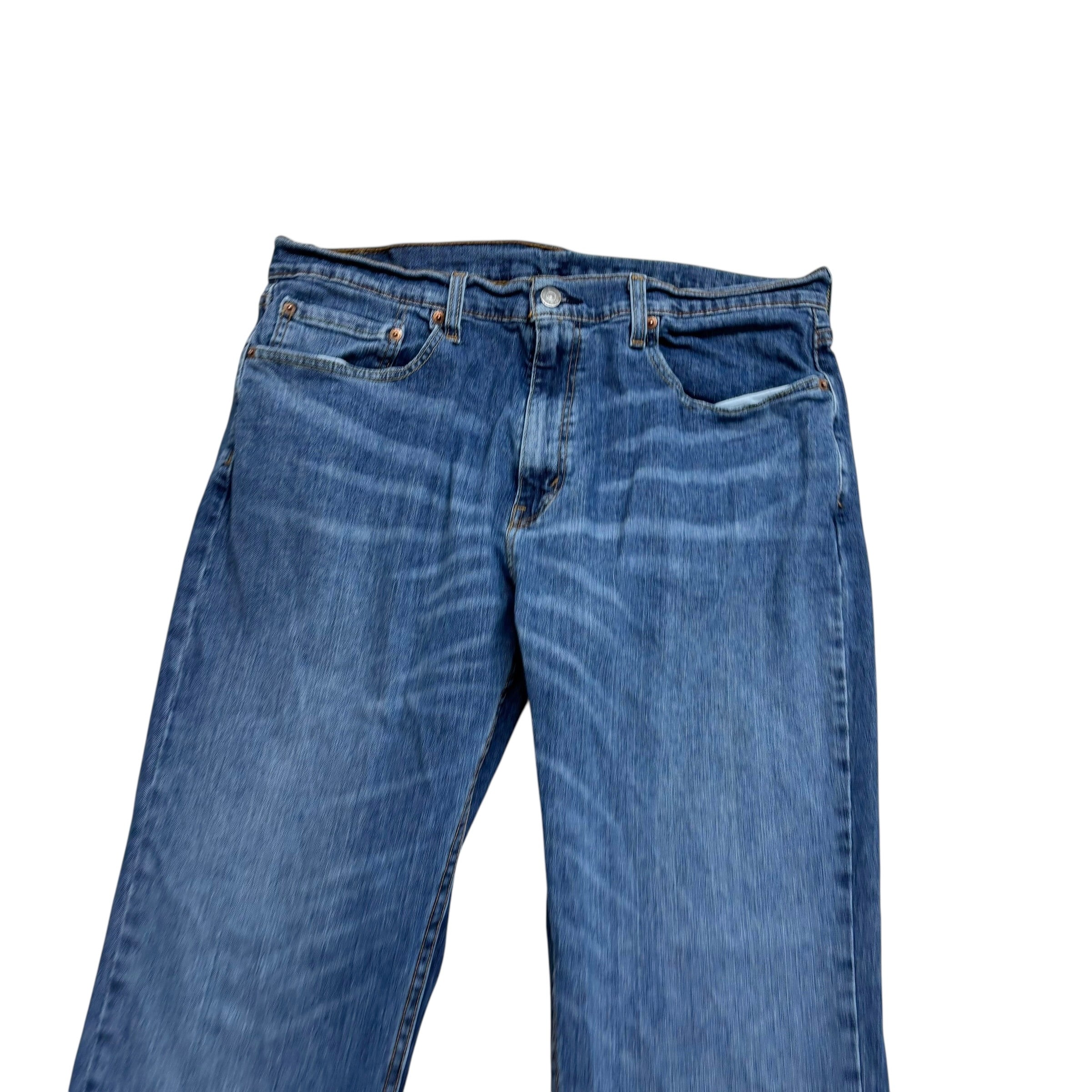 Levis 559 Jeans W36 L34 Mens Mid Blue Regular Straight Fit Stretch Denim