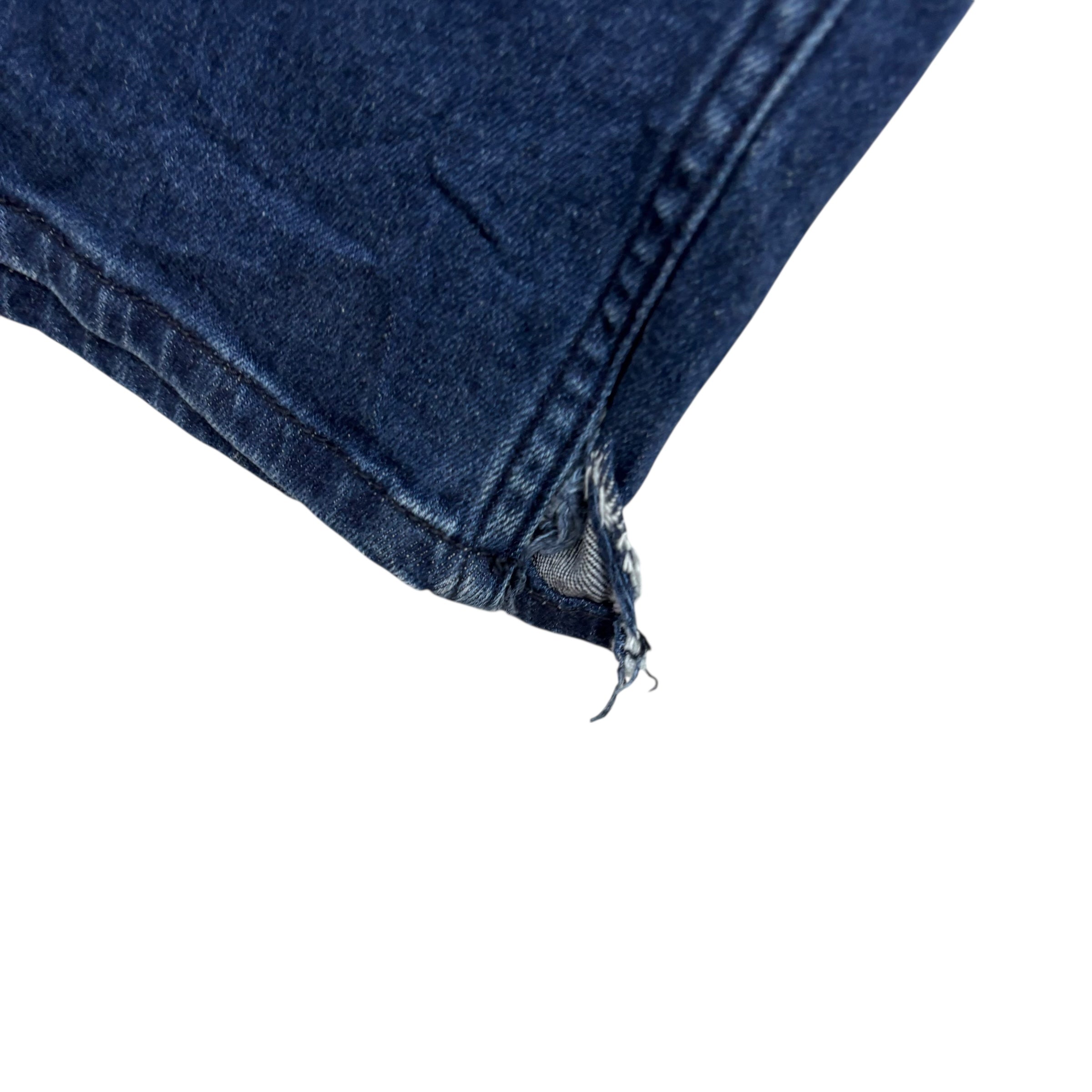 Levis 514 Jeans W34 L34 Mens Navy Blue Regular Straight Fit Stretch Denim (F)