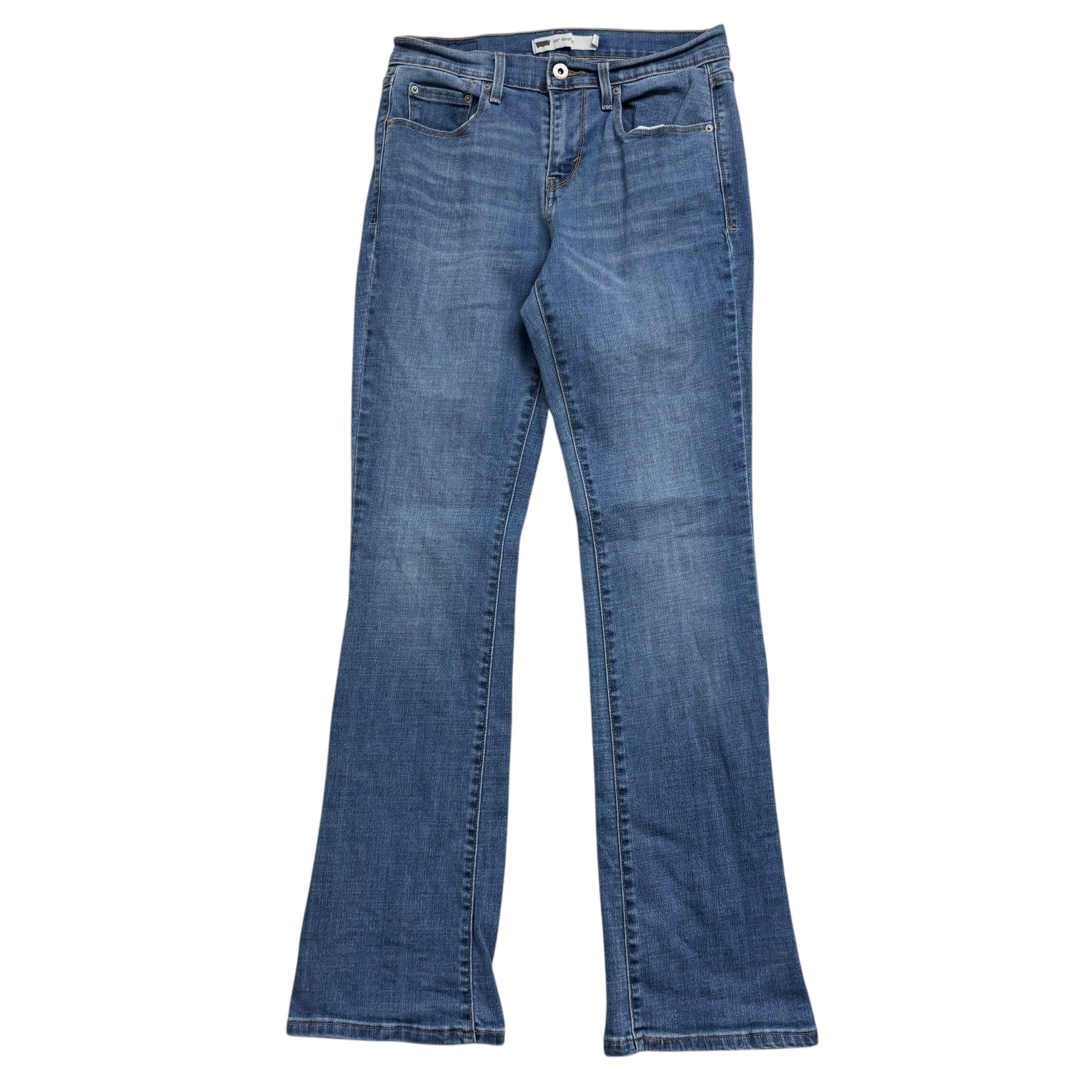 Levis 515 Jeans W26 L31 Womens Bootcut Mid Blue Stretch Denim