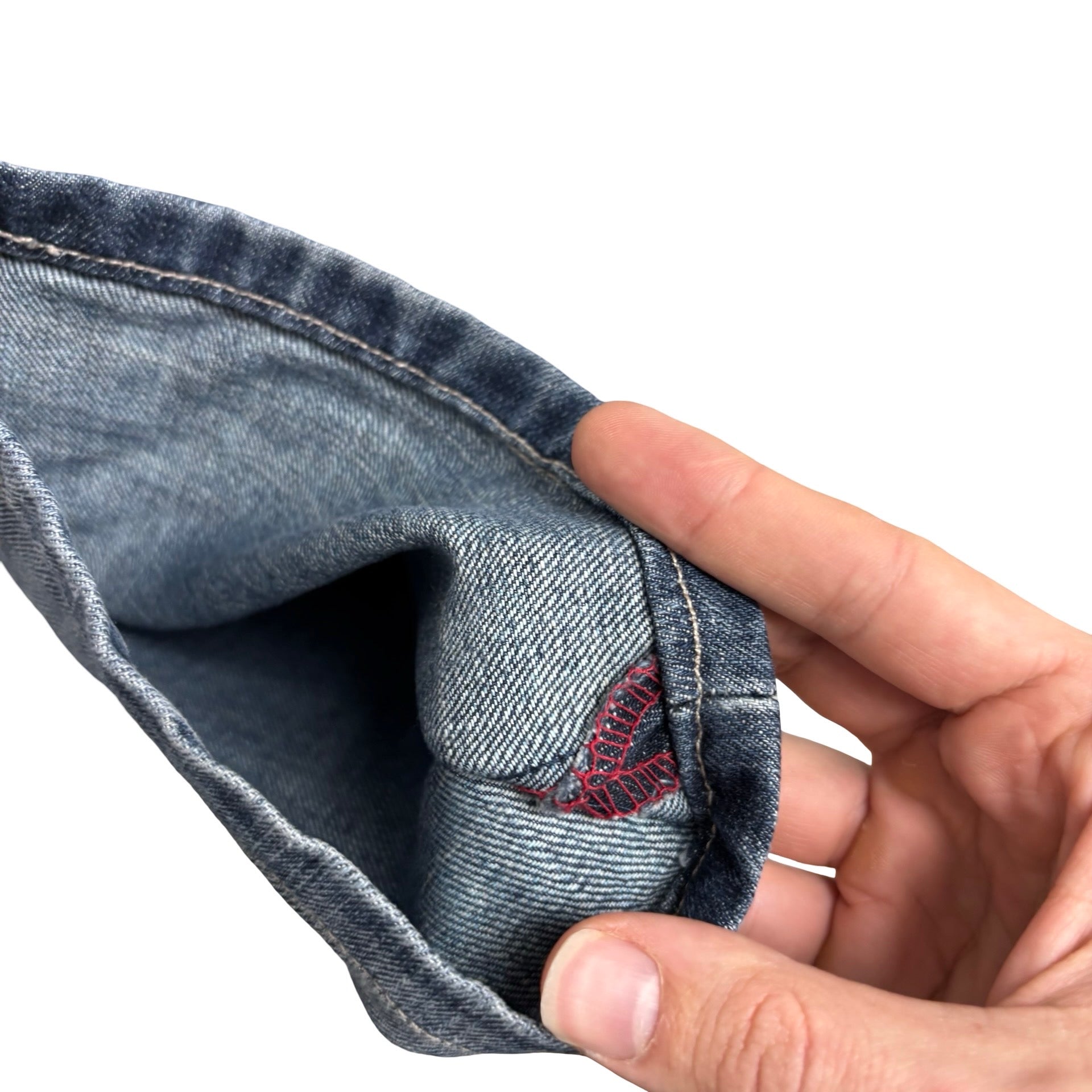 Diesel Roody Jeans W34 L33 Mens Mid Blue Relaxed Straight Fit Denim