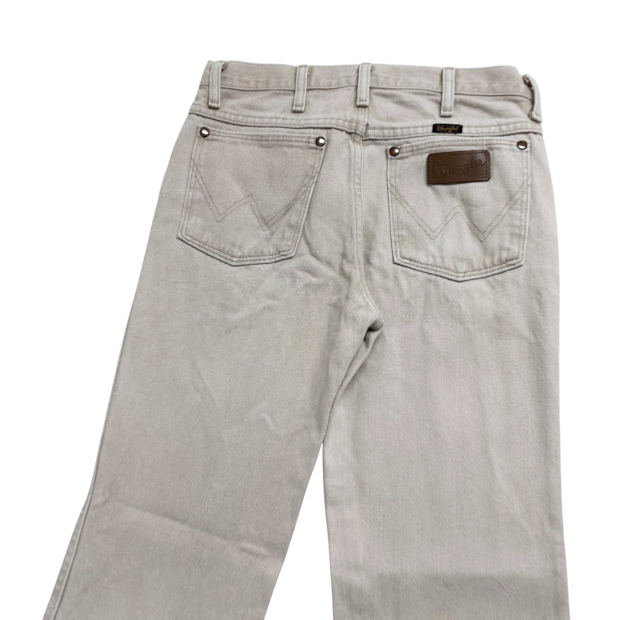 Wrangler Jeans Cowboy Cut W29 L30 Mens Cream 936 Slim Fit Denim (E)