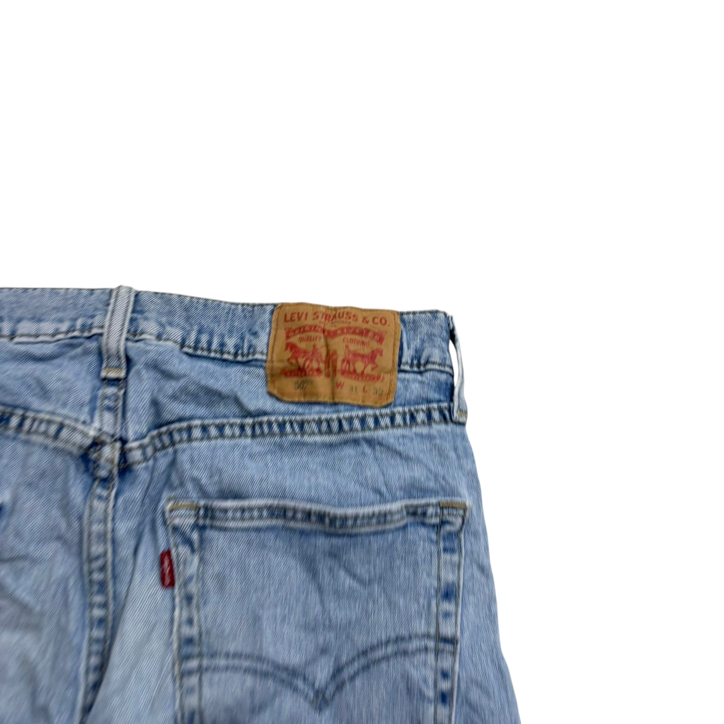 Levis 502 Jeans W31 L31 Mens Light Blue Regular Tapered Fit Stretch Denim