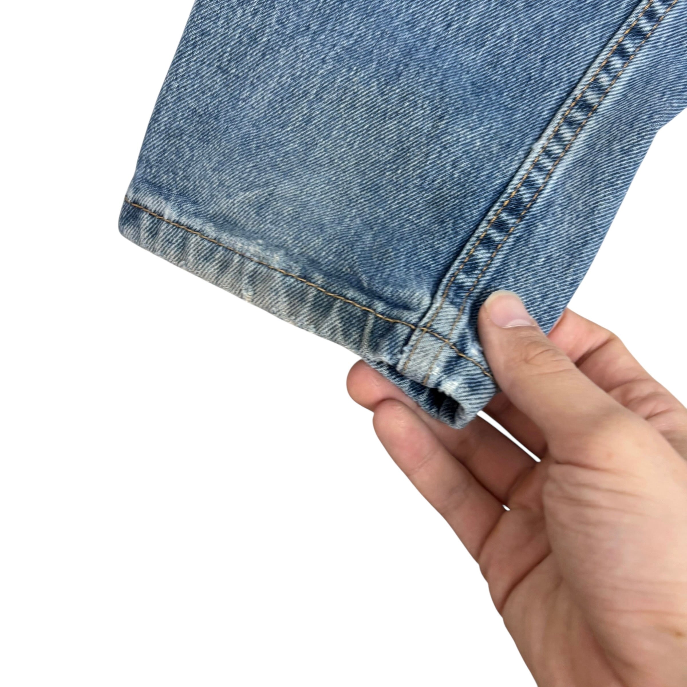 Levis 502 Jeans W32 L32 Mens Mid Blue Regular Tapered Fit Stretch Denim