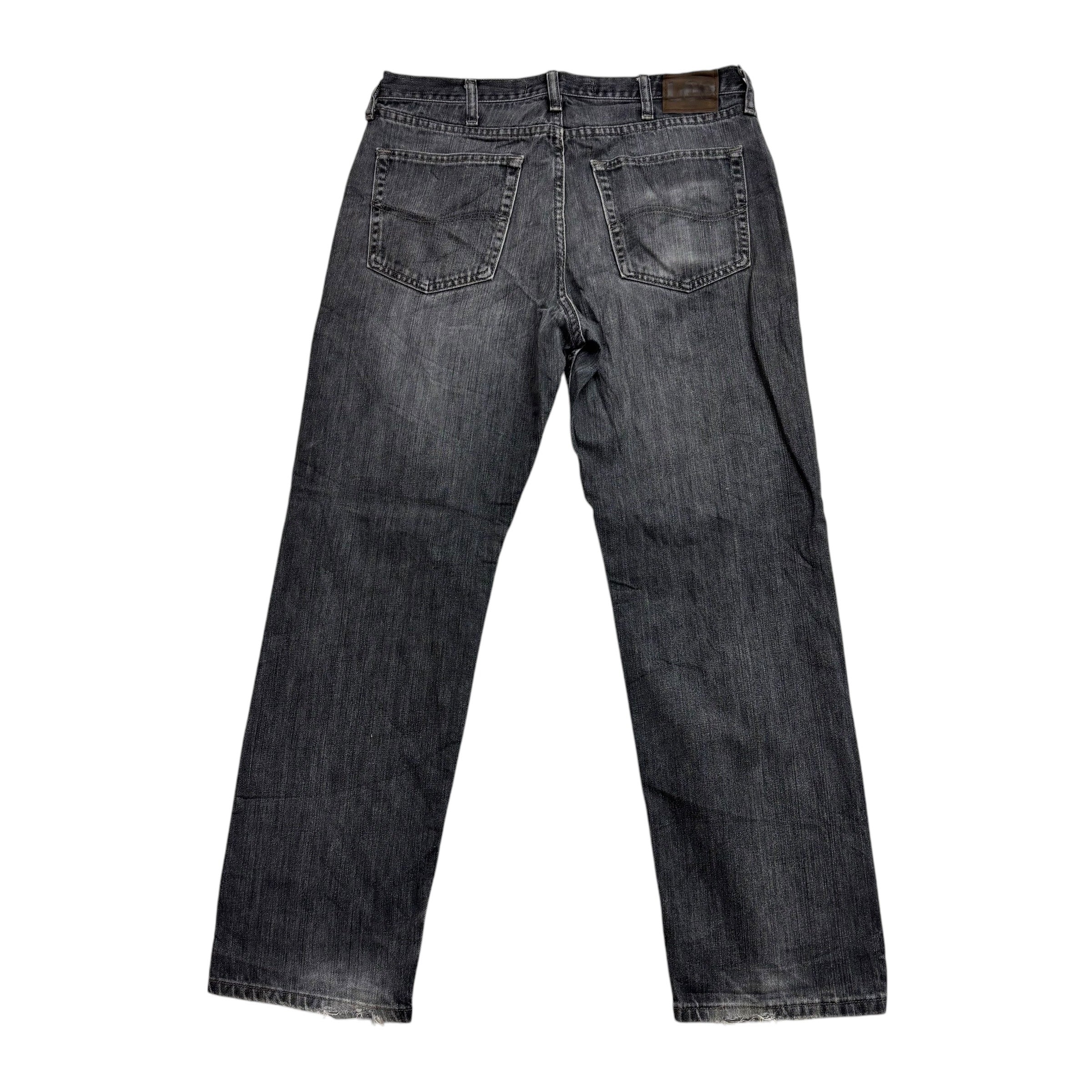 Lee Jeans W34 L30 Mens Grey Regular Straight Fit Vintage Denim (F)