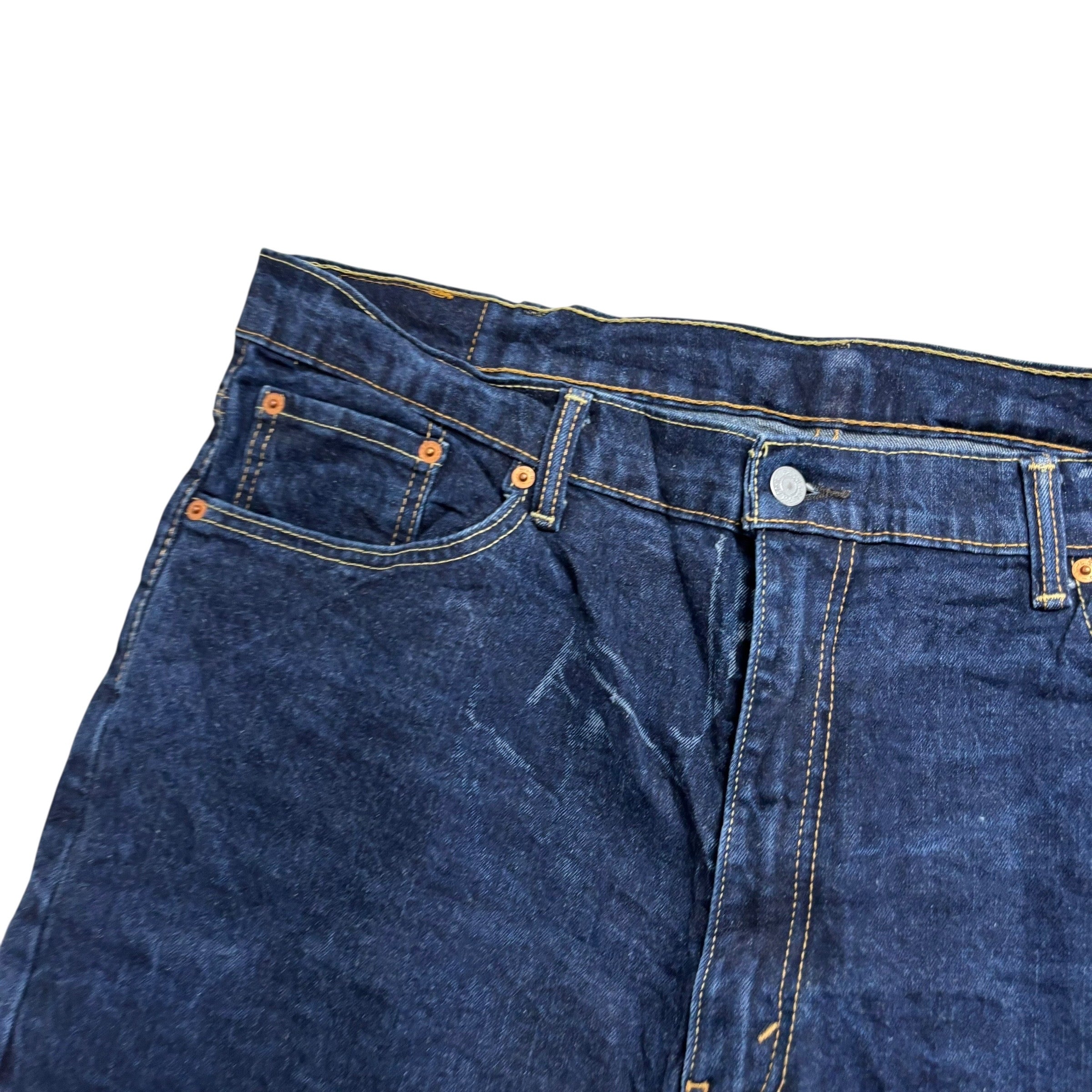 Levis 550 Jeans W40 L32 Mens Dark Blue Baggy Relaxed Straight Fit Stretch Denim
