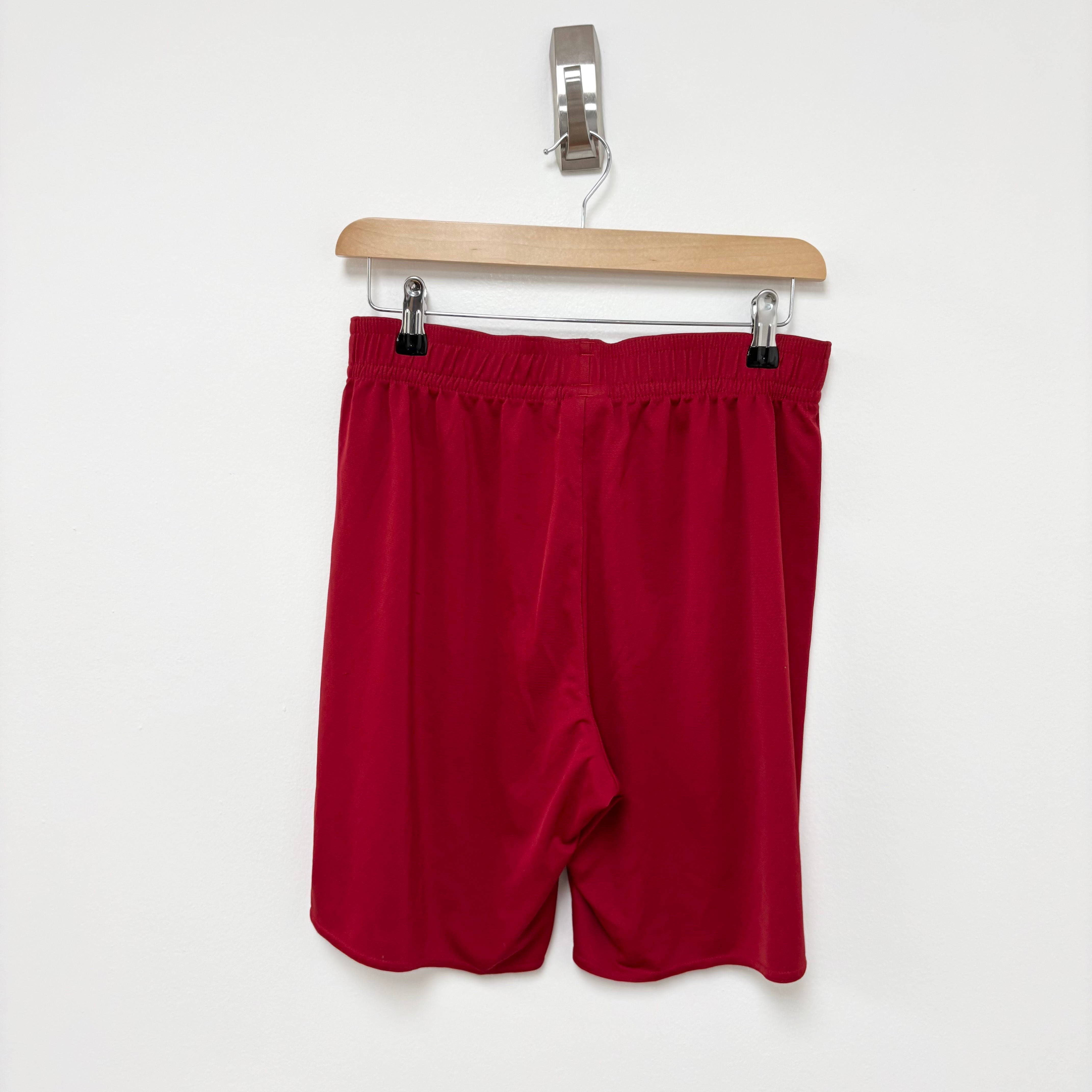 Adidas Shorts Mens Medium Red Sports Running Gym Athletic