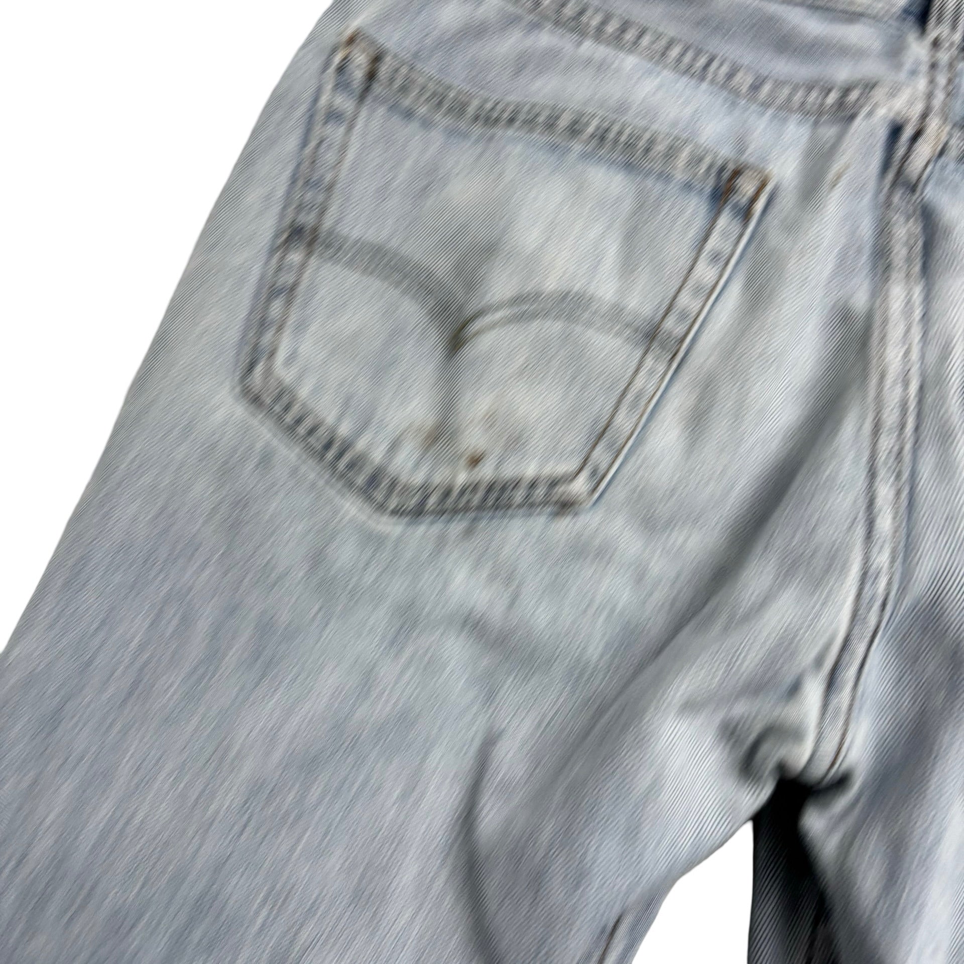 Levis 505 Jeans W33 L30 Mens Light Blue Regular Straight Fit Vintage Denim (F)