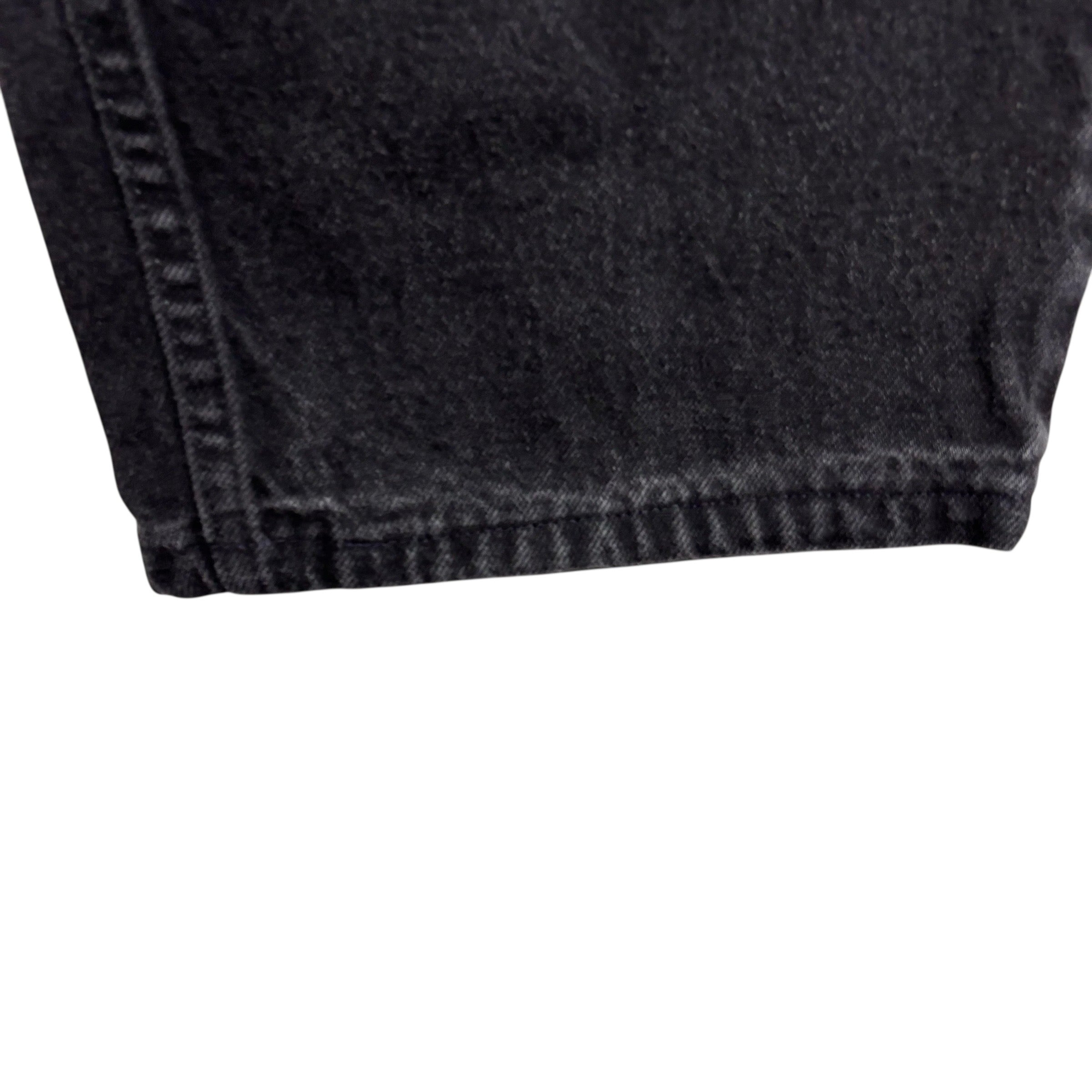 Wrangler Jeans W42 L29 Mens Black Relaxed Straight Fit Denim (E)