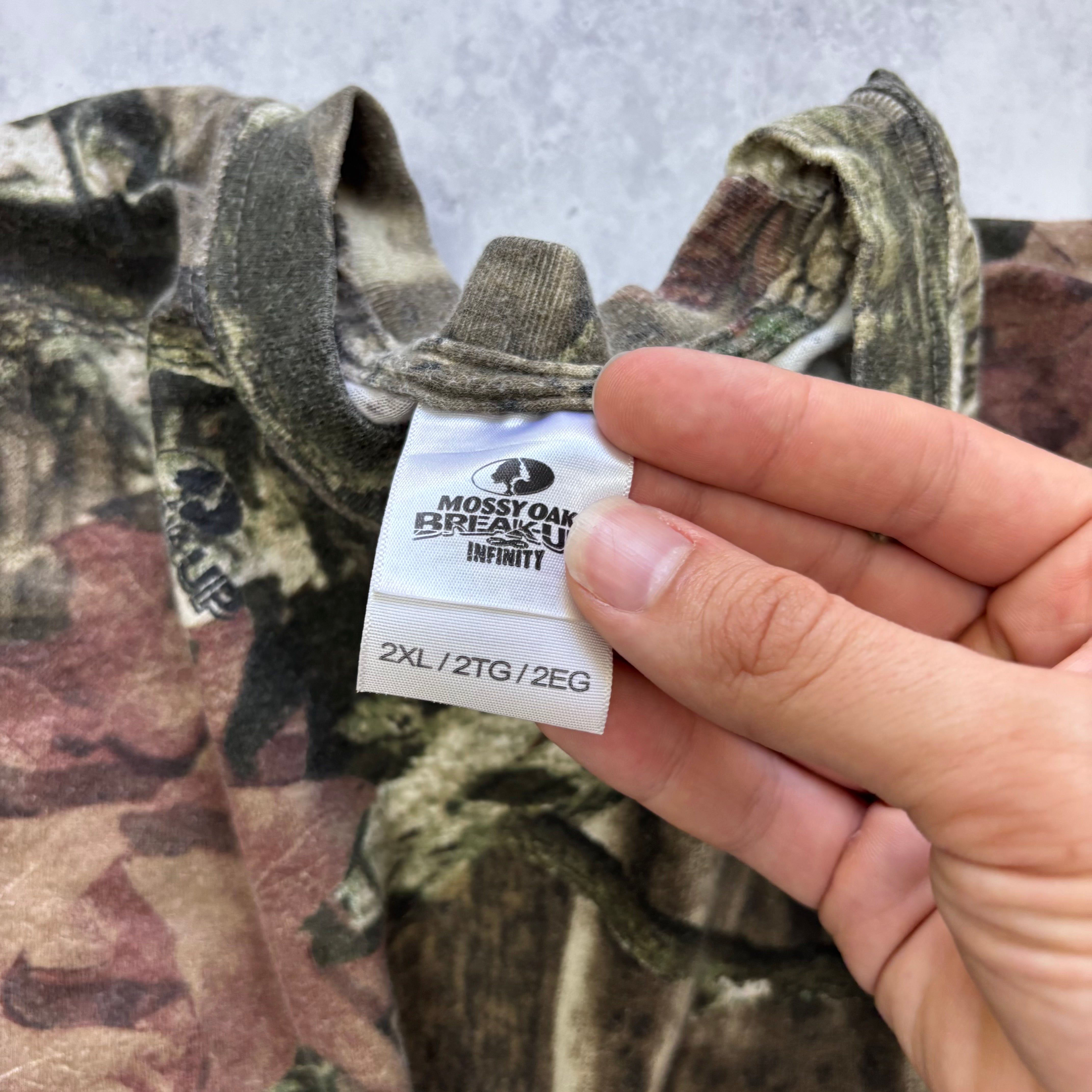 RealTree T Shirt Mens XXL Camo Y2K Hunting Long Sleeve Mossy Oak (E)