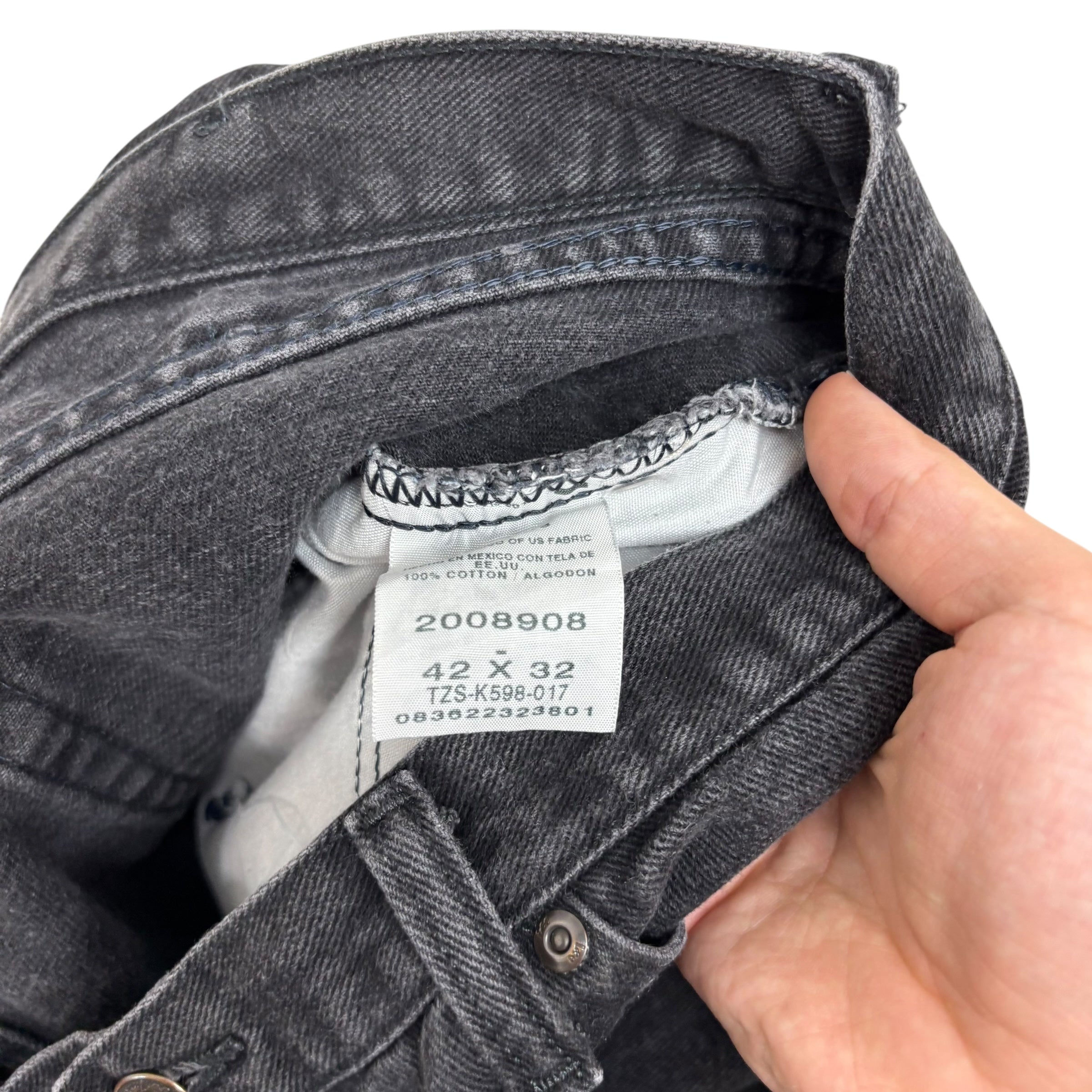 Lee Jeans W40 L32 Mens Black Regular Straight Fit Vintage Denim (E)