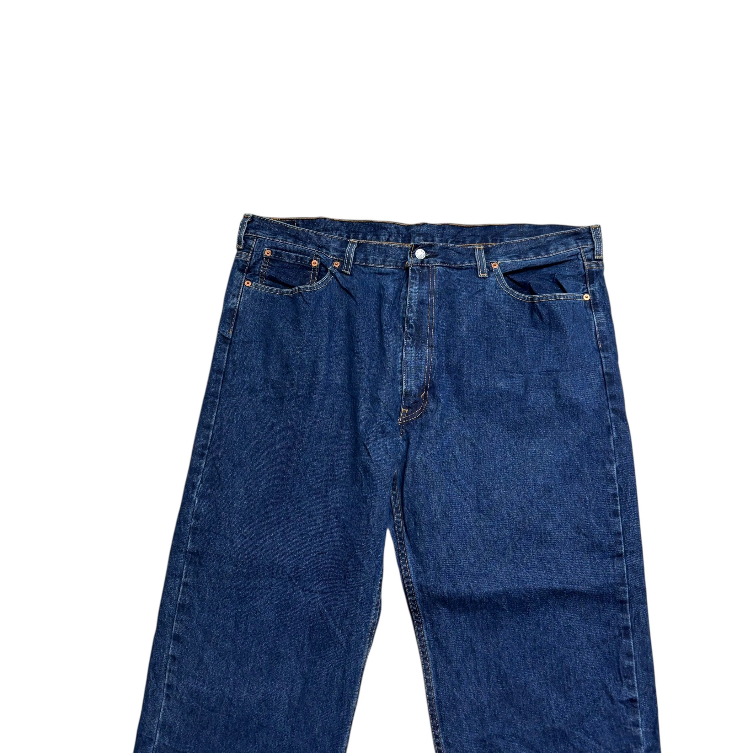 Levis 550 Jeans W44 L29 Mens Dark Blue Baggy Relaxed Straight Fit Denim (E)