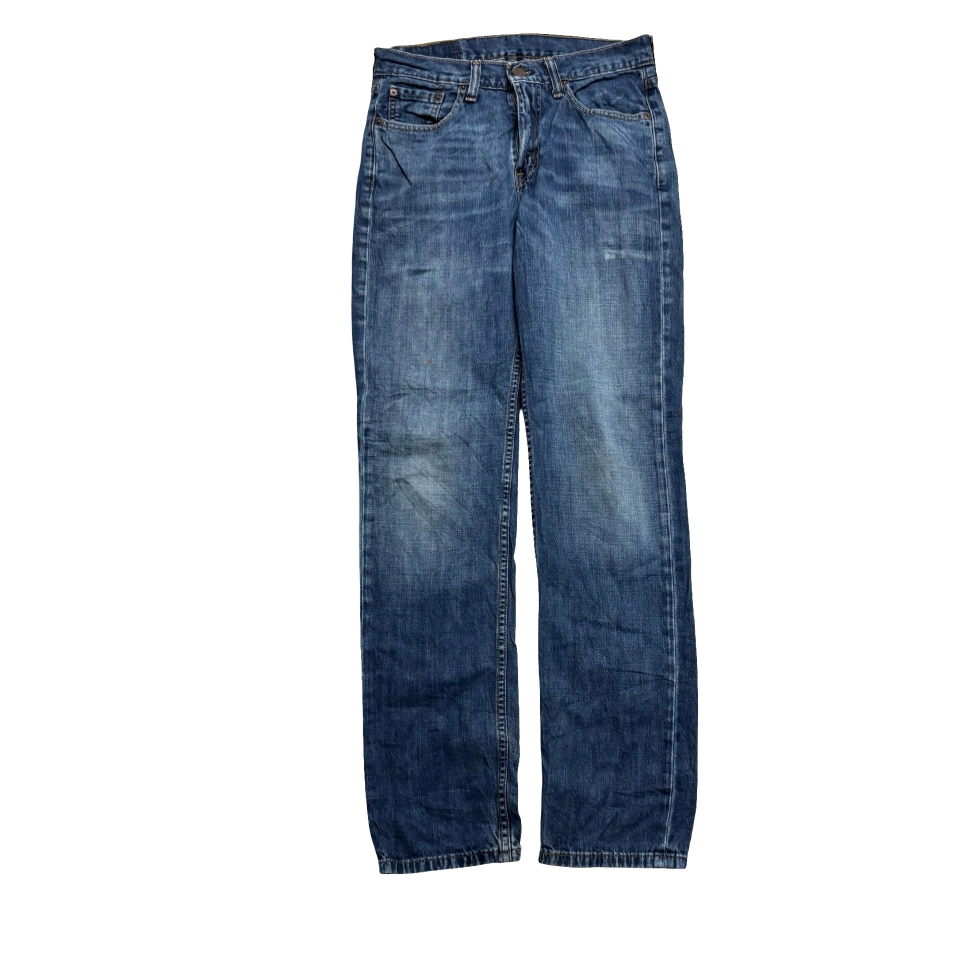 Levis 514 Jeans W29 L32 Mens Mid Blue Regular Straight Fit Denim