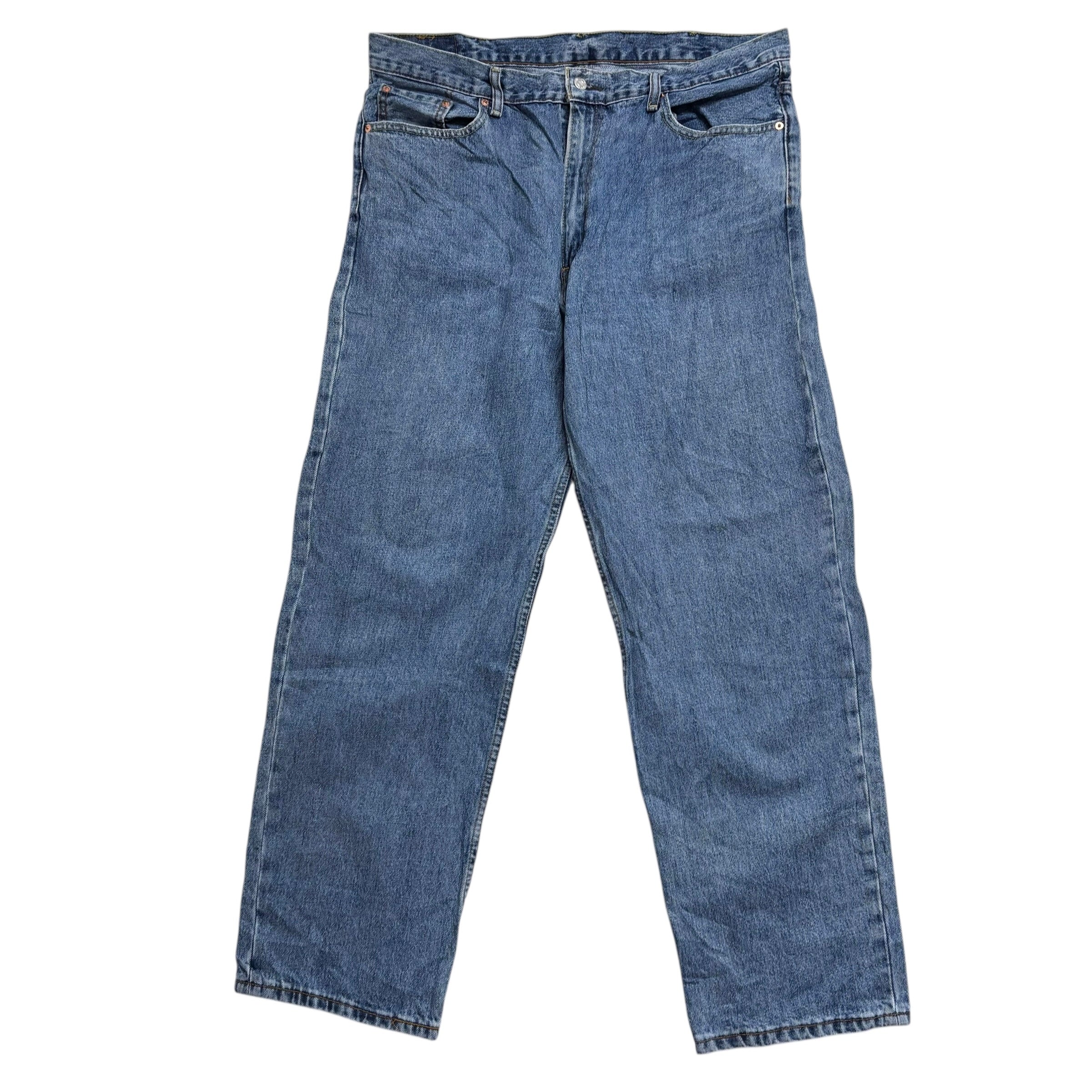 Levis 550 Jeans W40 L32 Mens Mid Blue Baggy Relaxed Straight Fit Denim (E)