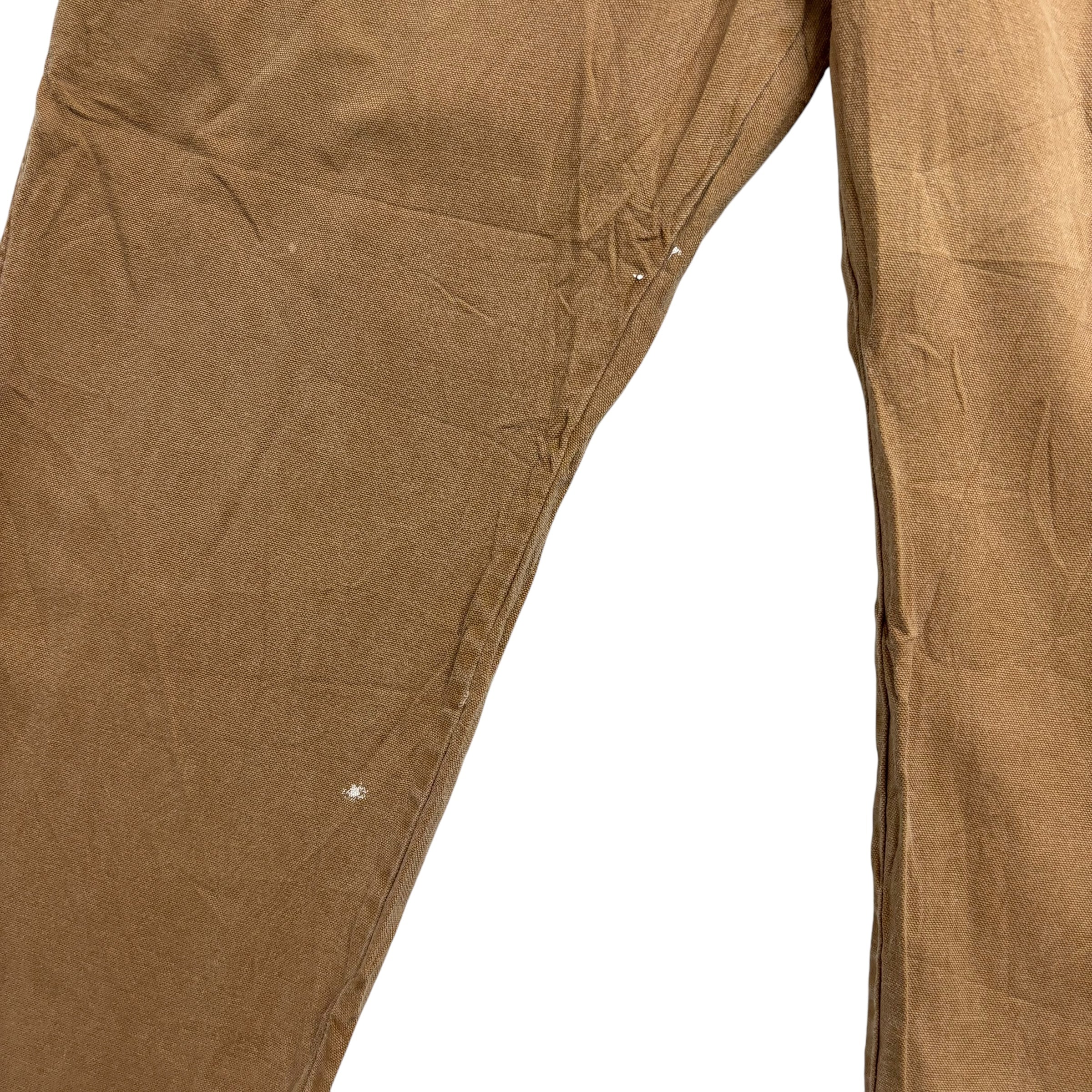 Dickies Carpenter Pants W42 L32 Mens Tan Regular Straight Fit Vintage Trousers
