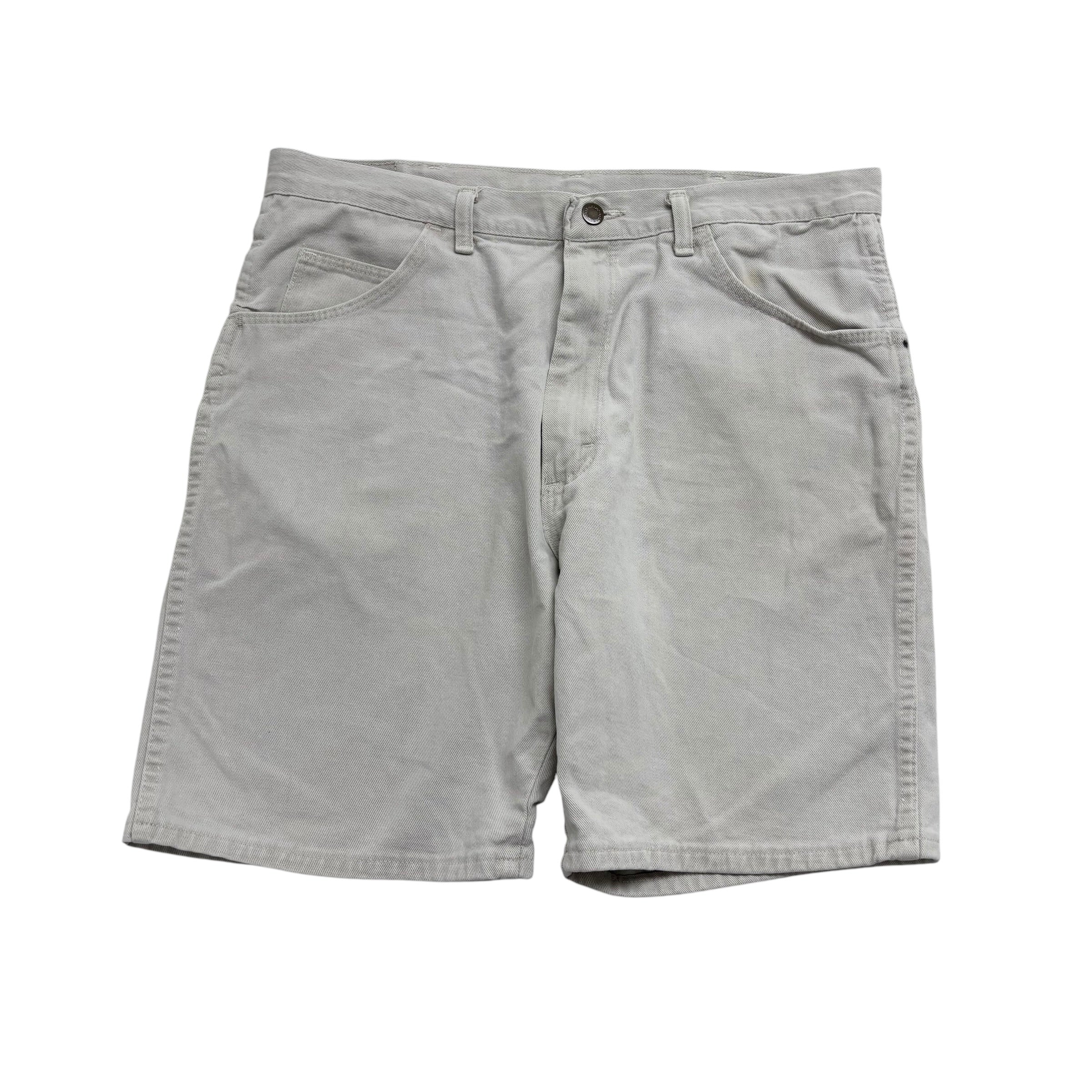 Vintage Wrangler Jorts W36 Mens Denim Shorts Stone Regular Fit USA Made