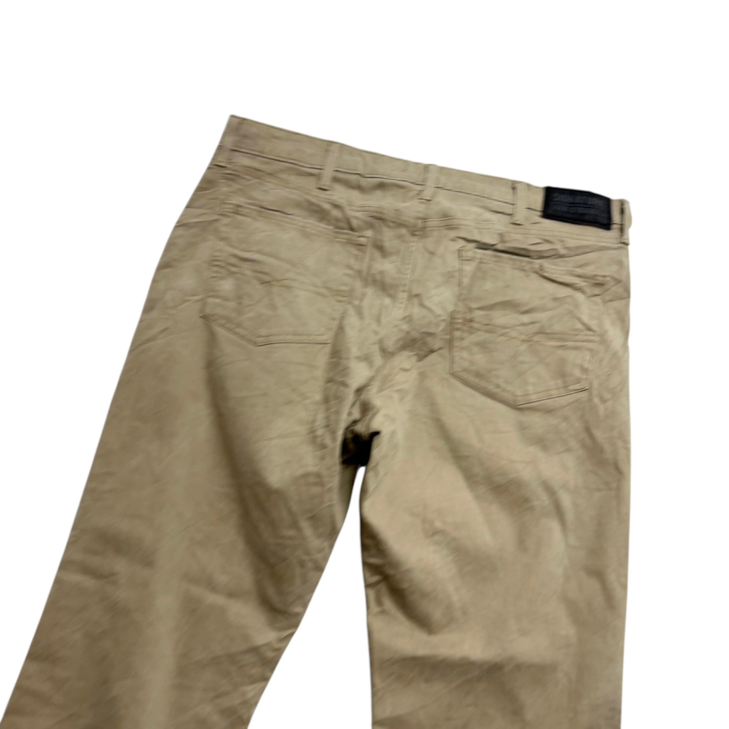Levis Signature Trousers W38 L31 Mens Beige Athletic Straight Fit Stretch (E)
