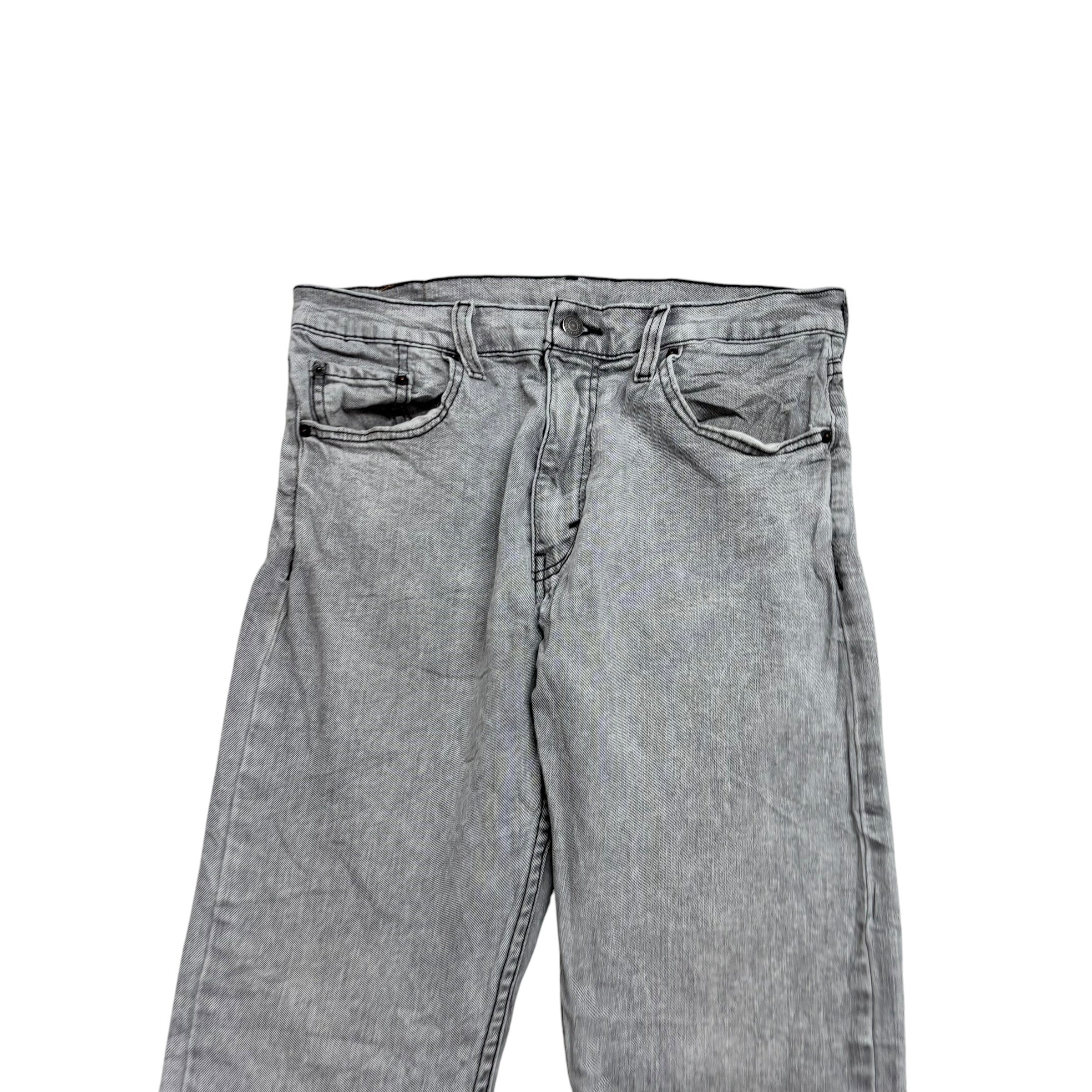 Levis 512 Jeans W32 L31 Mens Grey Slim Tapered Fit Stretch Denim (E)