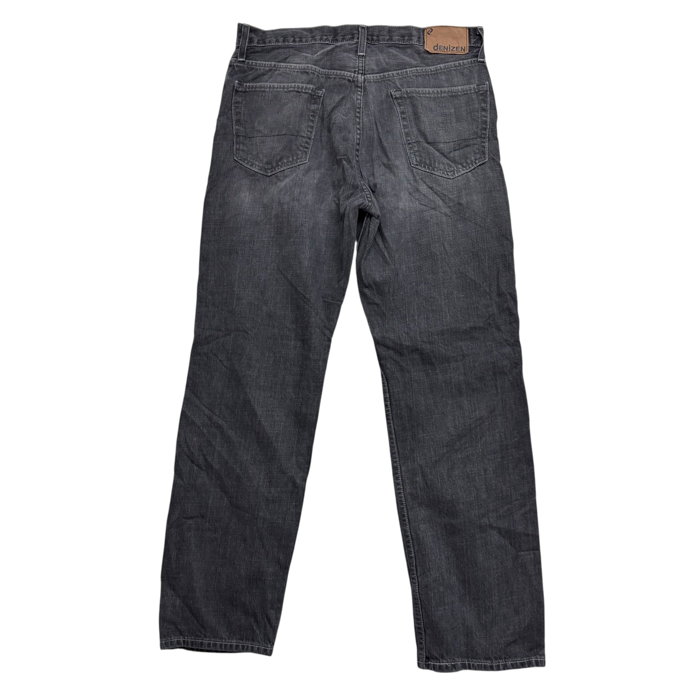 Levis Denizen Jeans W36 L32 Mens Black Regular Straight Fit Vintage
