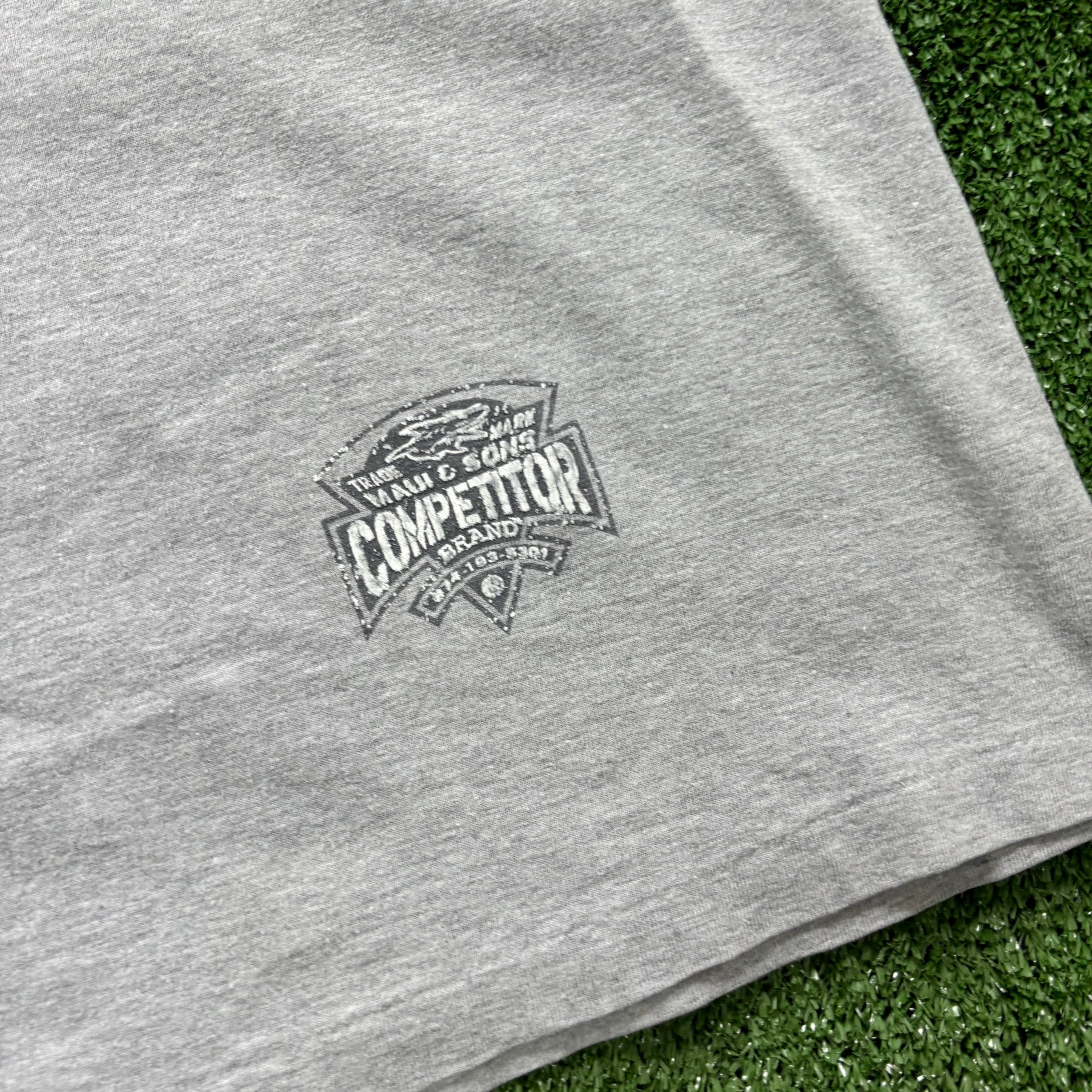 Vintage T Shirt Mens XL Grey Single Stitch Graphic Print 90s USA (E)