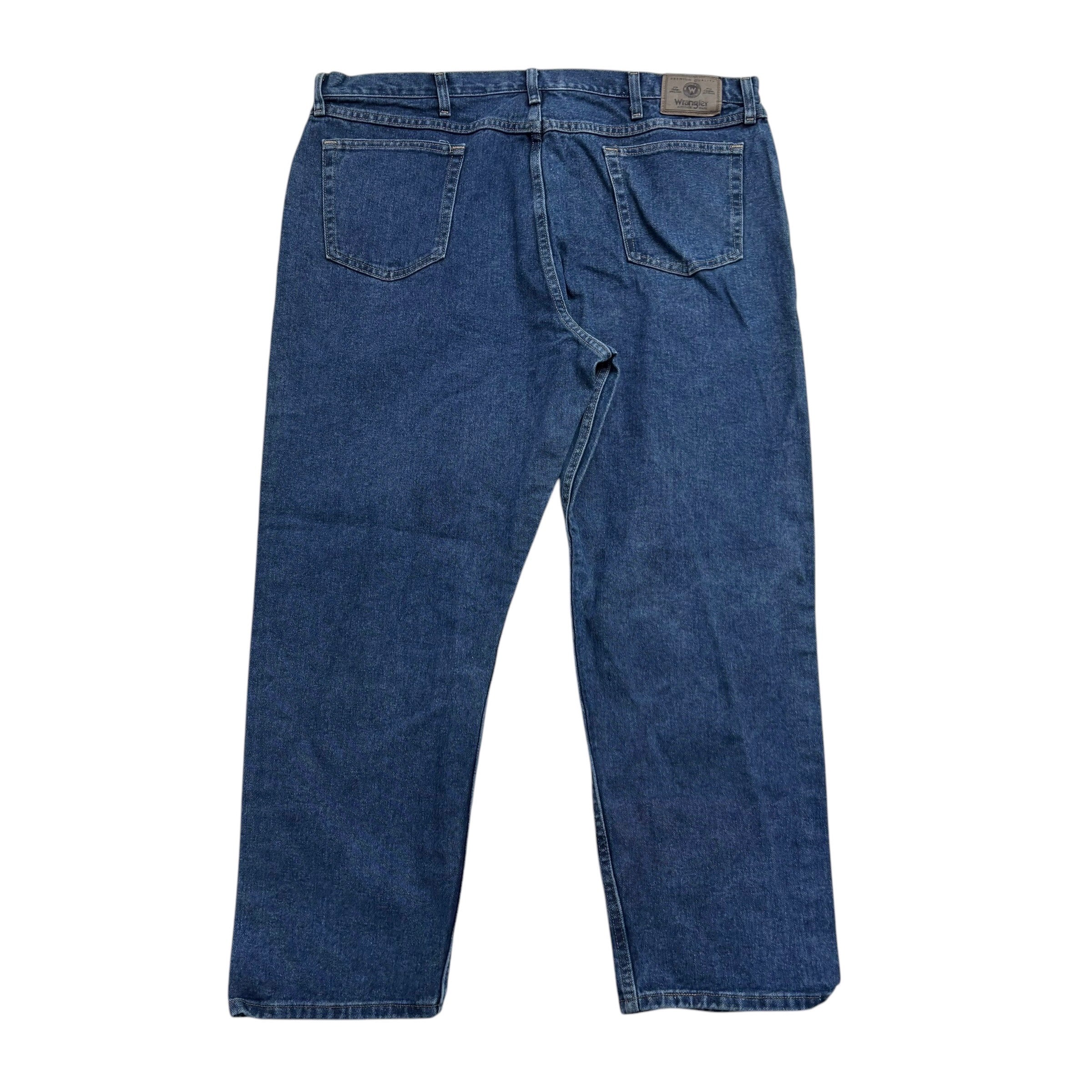 Wrangler Jeans W44 L30 Mens Mid Blue Relaxed Straight Fit Vintage Denim (E)