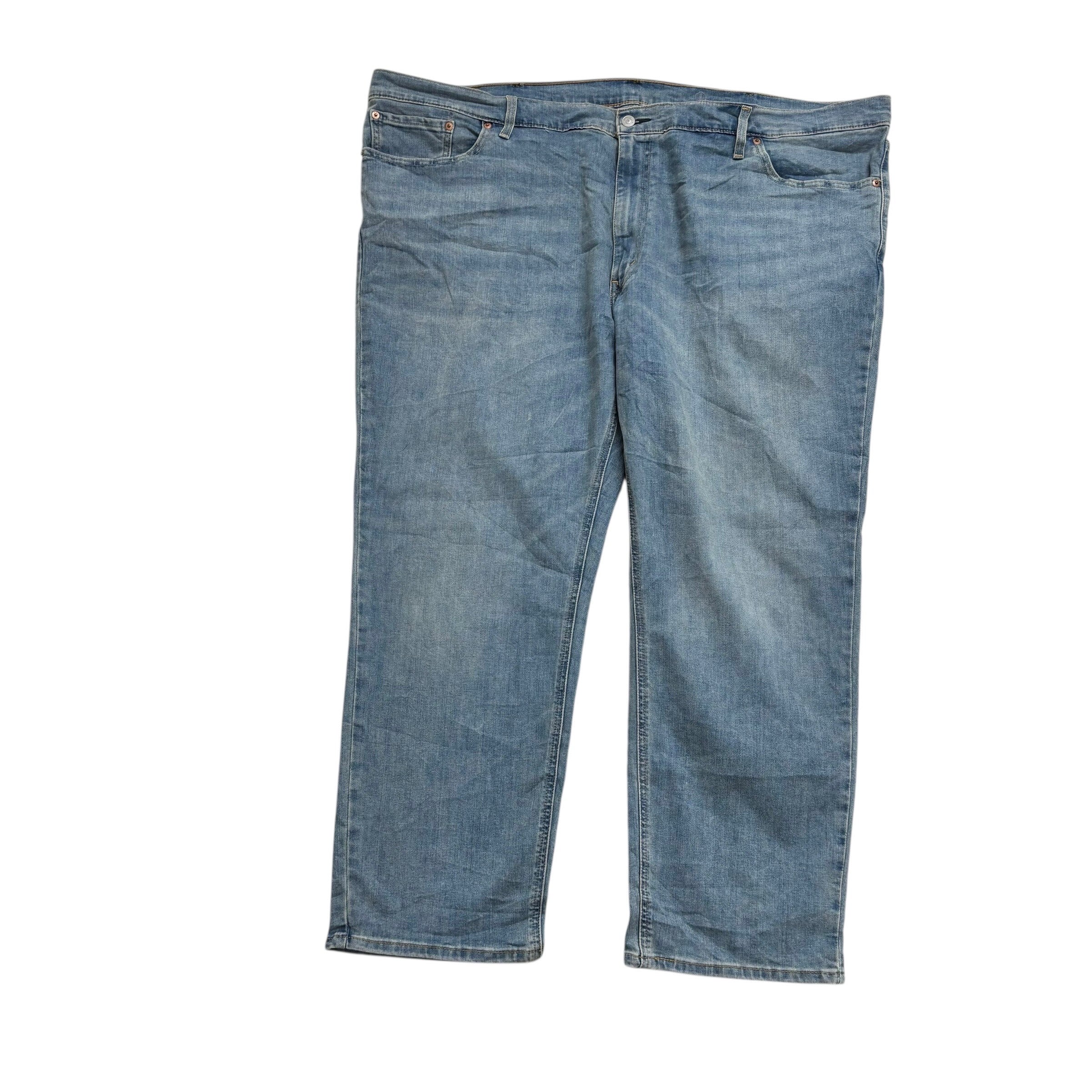 Levis 541 Jeans W52 L30 Mens Light Blue Athletic Tapered Fit Stretch Denim (E)