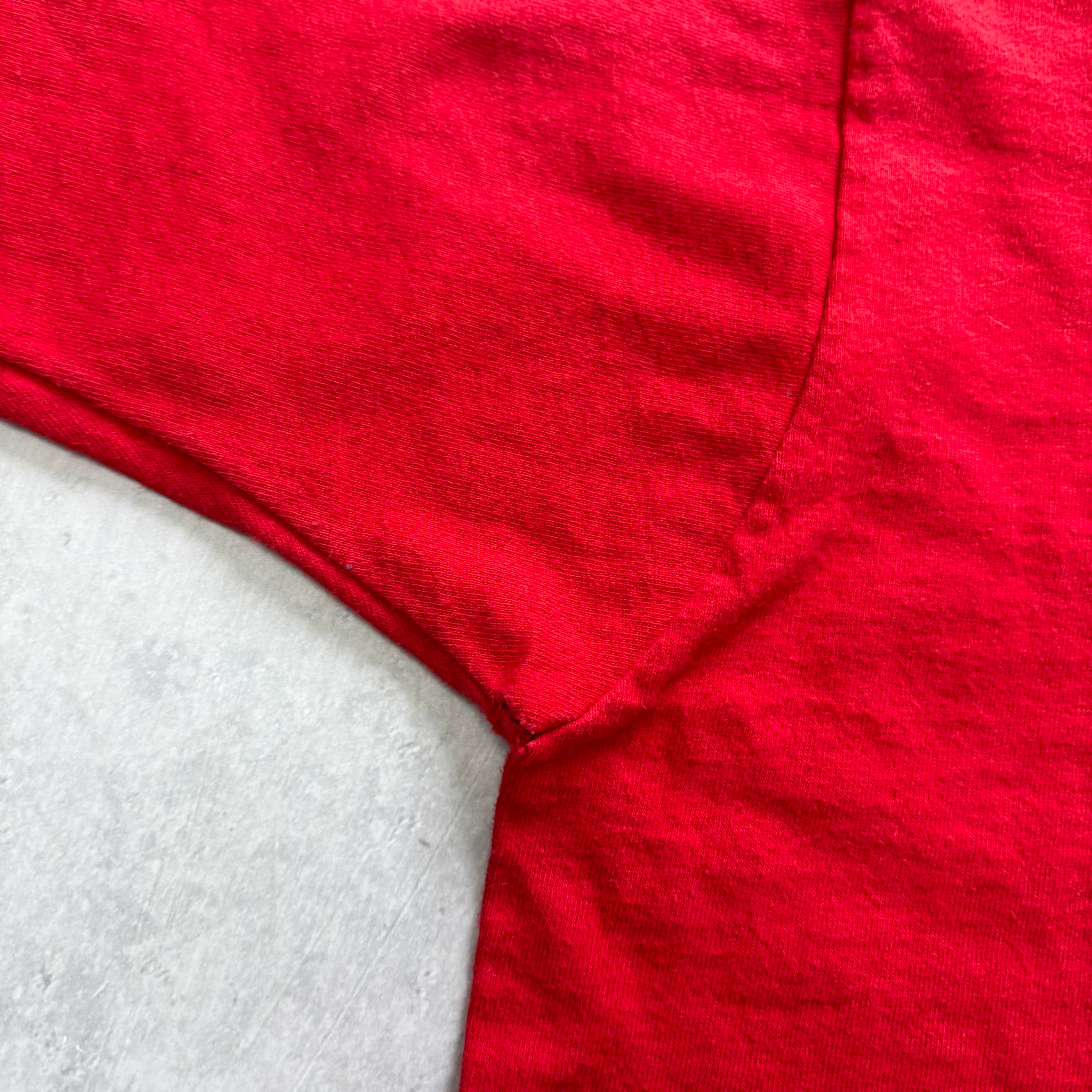 Vintage T Shirt Mens XL Red Single Stitch Graphic Print 90s USA