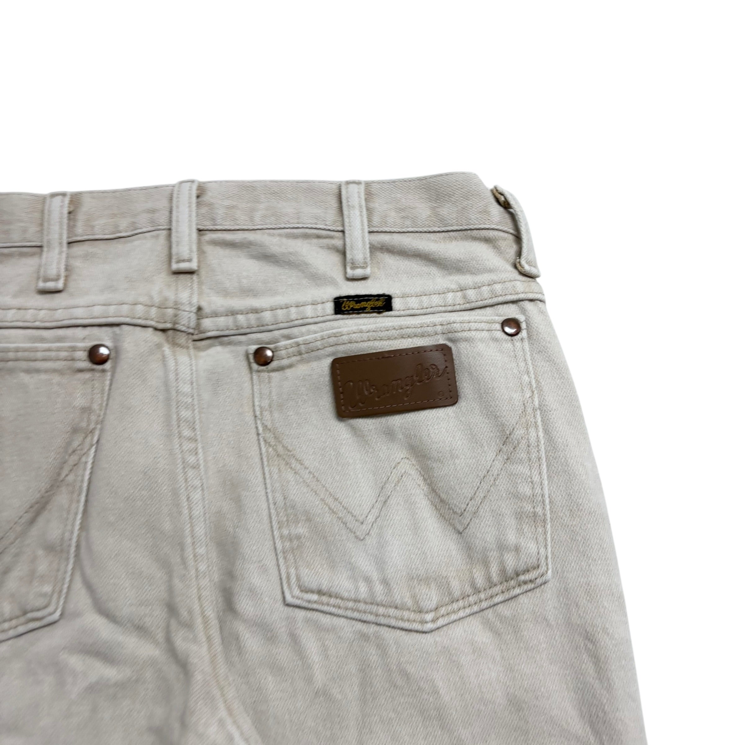 Wrangler Jeans Cowboy Cut W29 L30 Mens Cream 936 Slim Fit Denim (E)