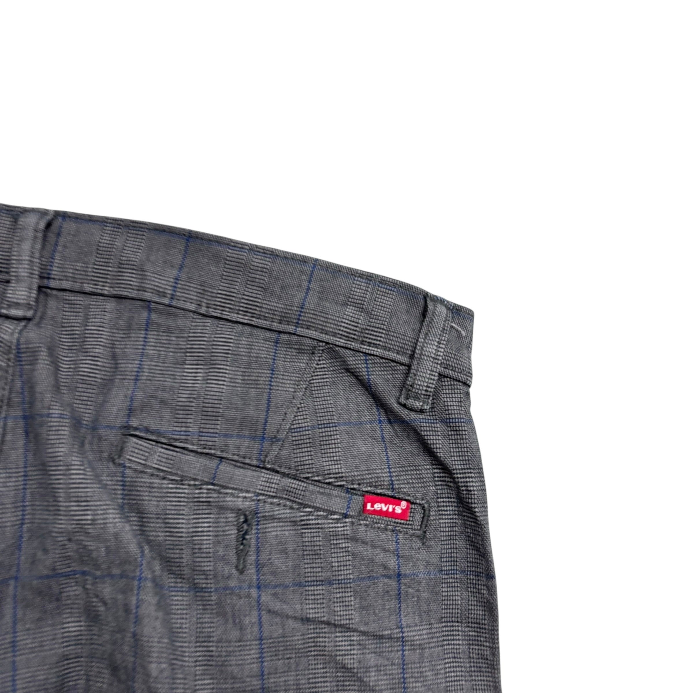 Levis XX Chino Trousers W32 L32 Mens Grey Standard Tapered Fit Stretch Pants (E)