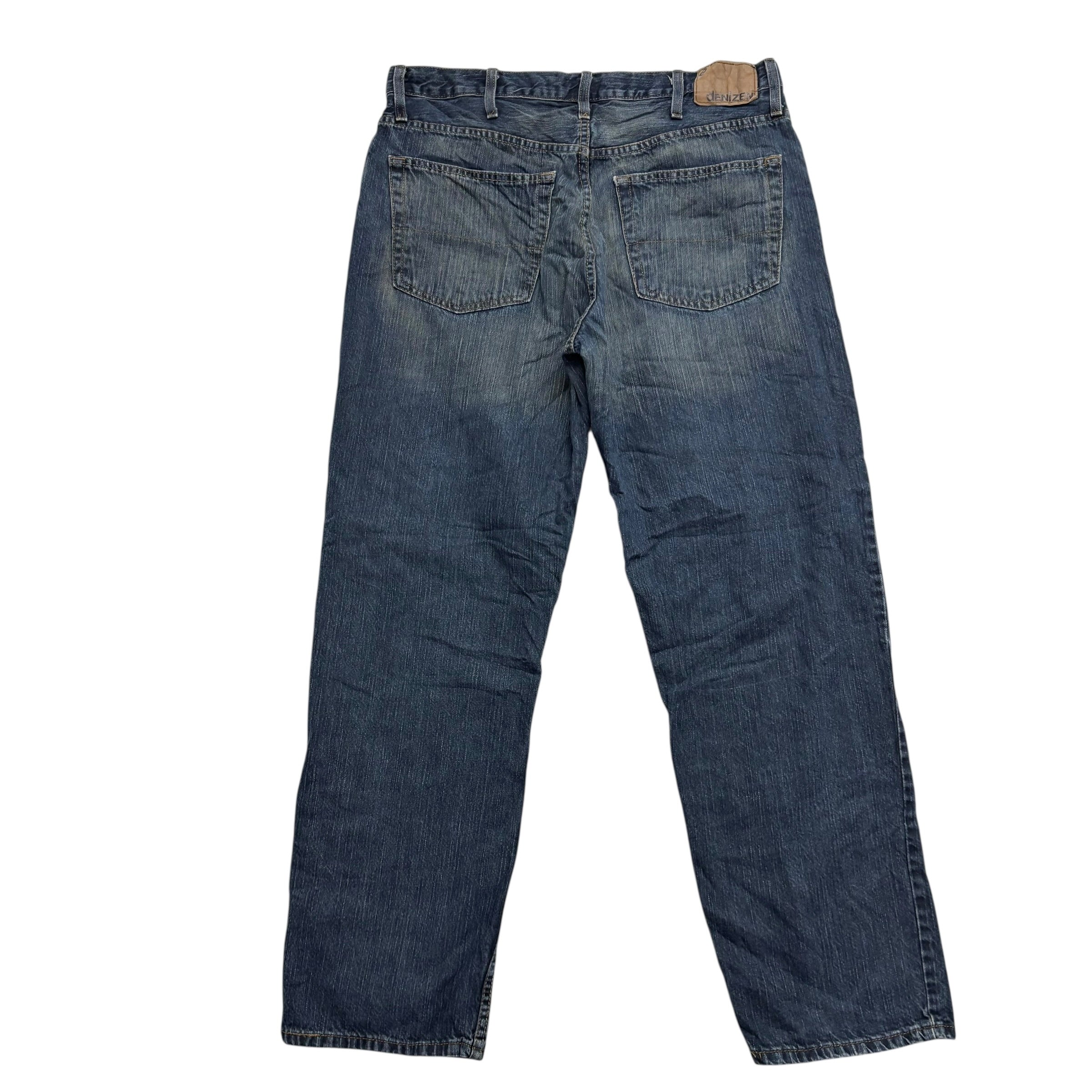 Levis Denizen Jeans W38 L32 Mens Dark Blue Relaxed Baggy Fit Vintage Denim (E)