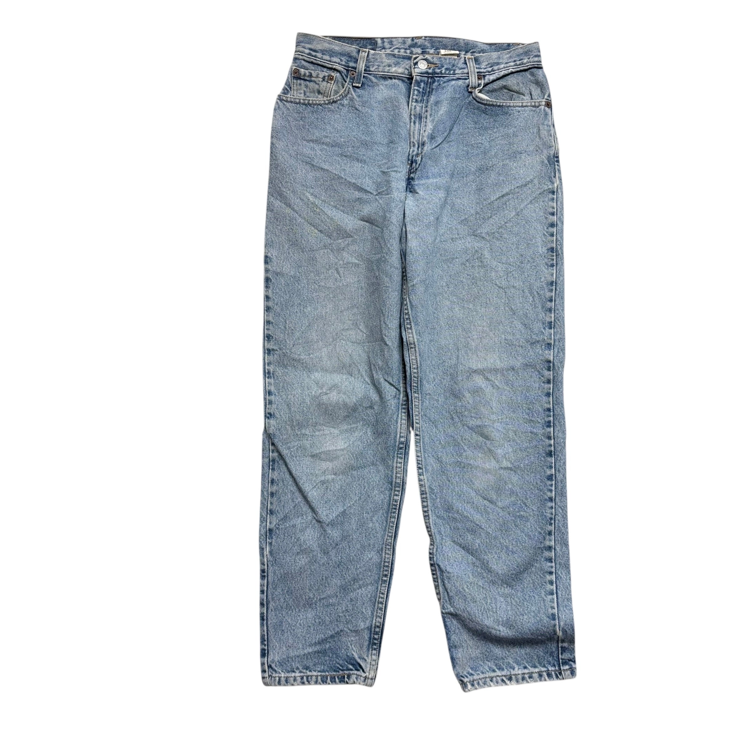 Levis 550 Jeans W31 L30 Womens Light Blue Relaxed Taper Mom Vintage Denim (F)