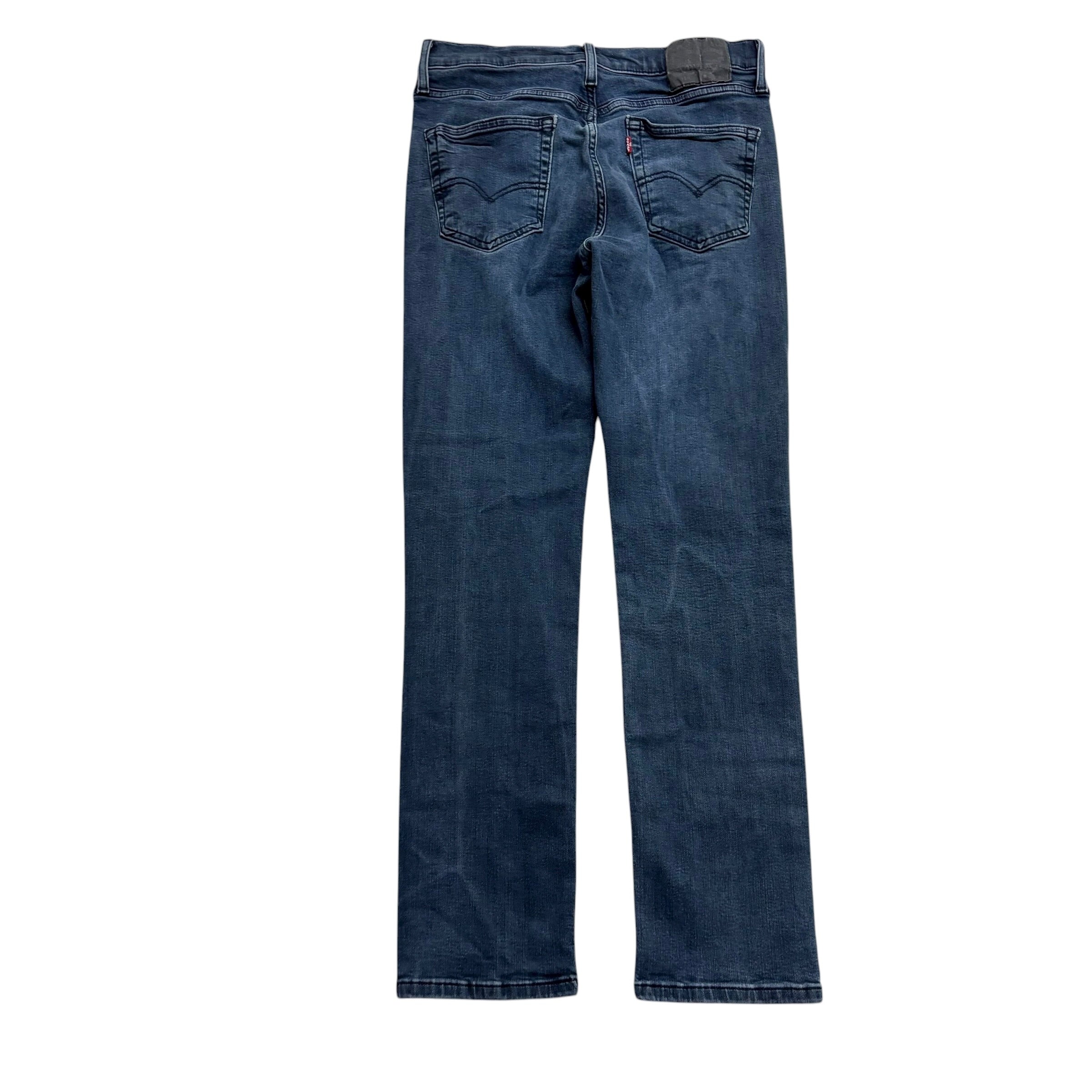 Levis 514 Jeans W30 L31 Mens Navy Blue Slim Straight Fit Stretch Denim