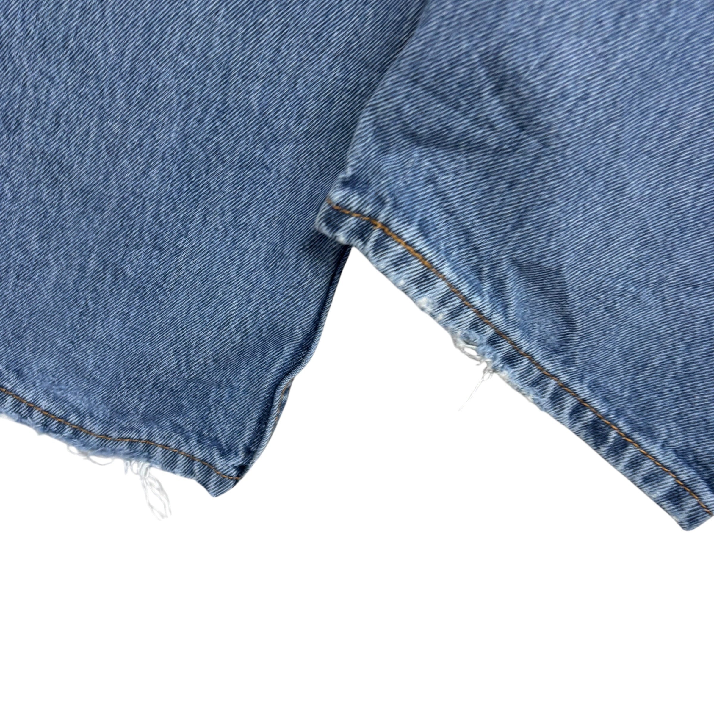 Levis 550 Jeans W38 L32 Mens Light Blue Relaxed Straight Fit Denim