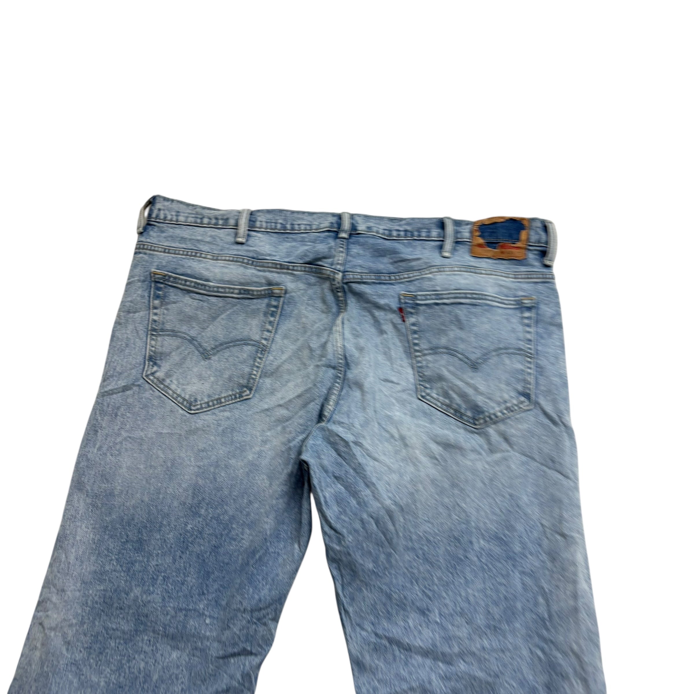 Levis 569 Jeans W42 L32 Mens Light Blue Baggy Relaxed Straight Fit Stretch Denim