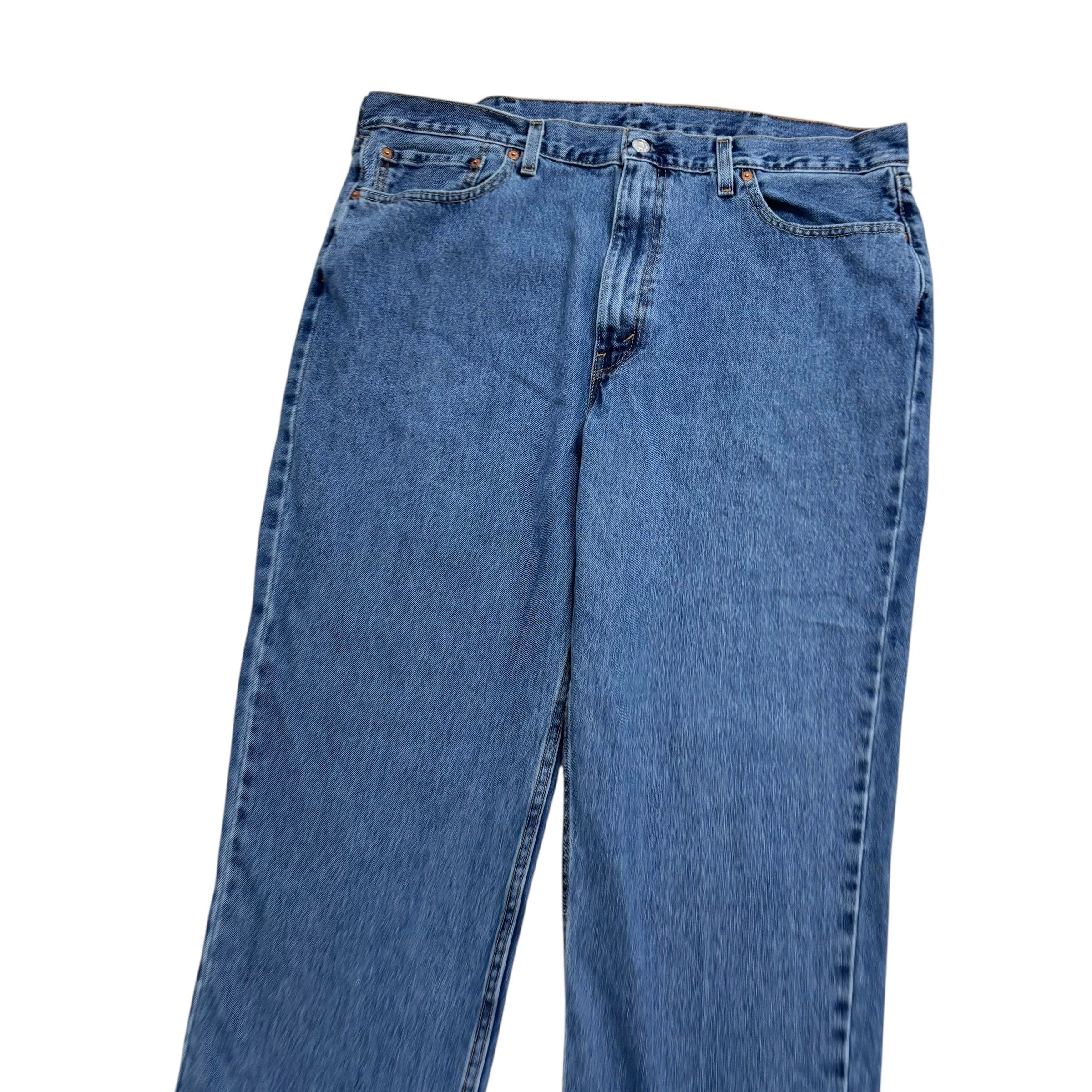 Levis 550 Jeans W40 L30 Mens Mid Blue Baggy Relaxed Straight Fit Denim