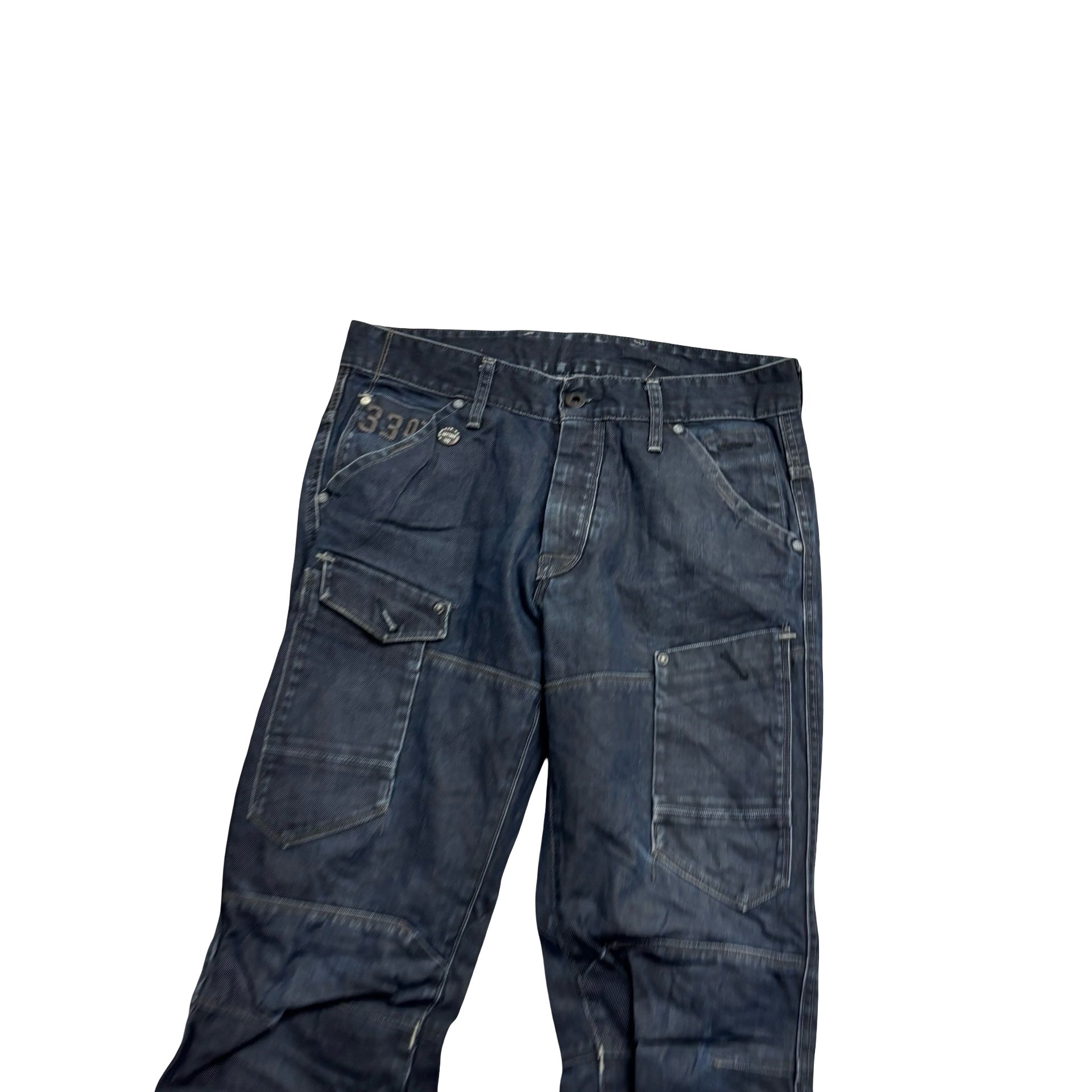 G Star 5620 Tapered Jeans W32 L32 Mens Dark Blue Regular Fit Denim (E)