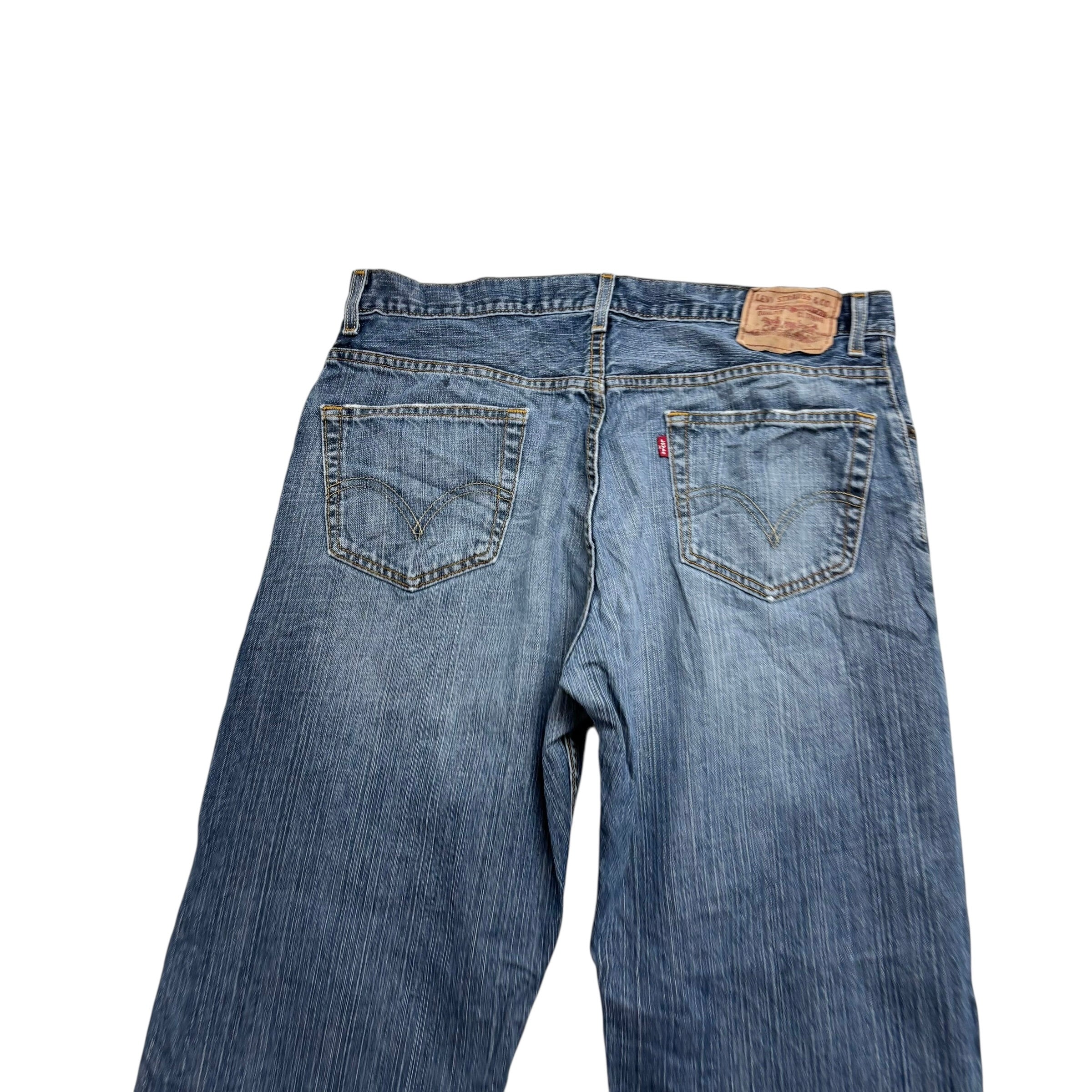 Levis 559 Jeans W36 L30 Mens Mid Blue Baggy Relaxed Straight Vintage Denim