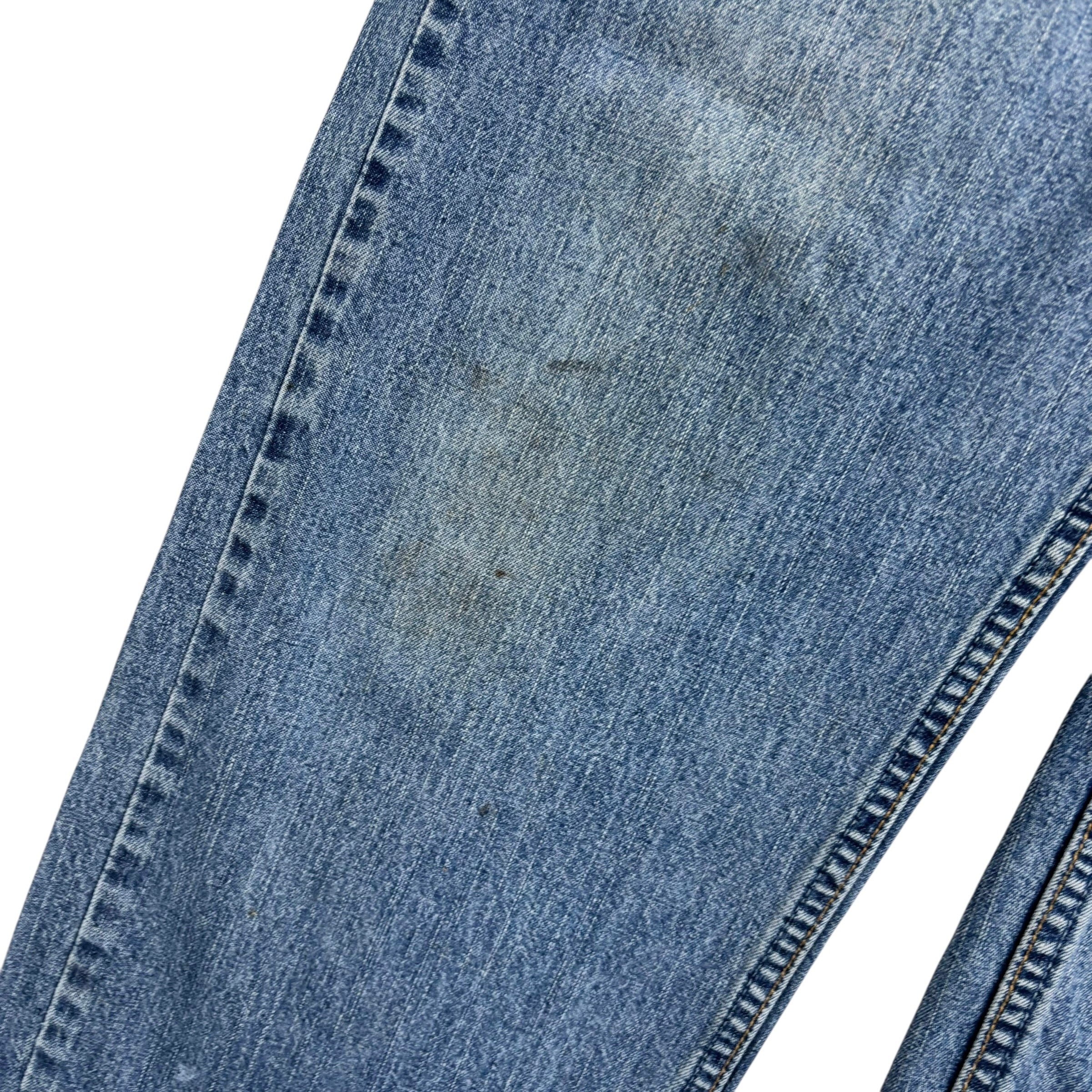 Levis 569 Jeans W33 L31 Mens Mid Blue Baggy Relaxed Straight Fit Vintage