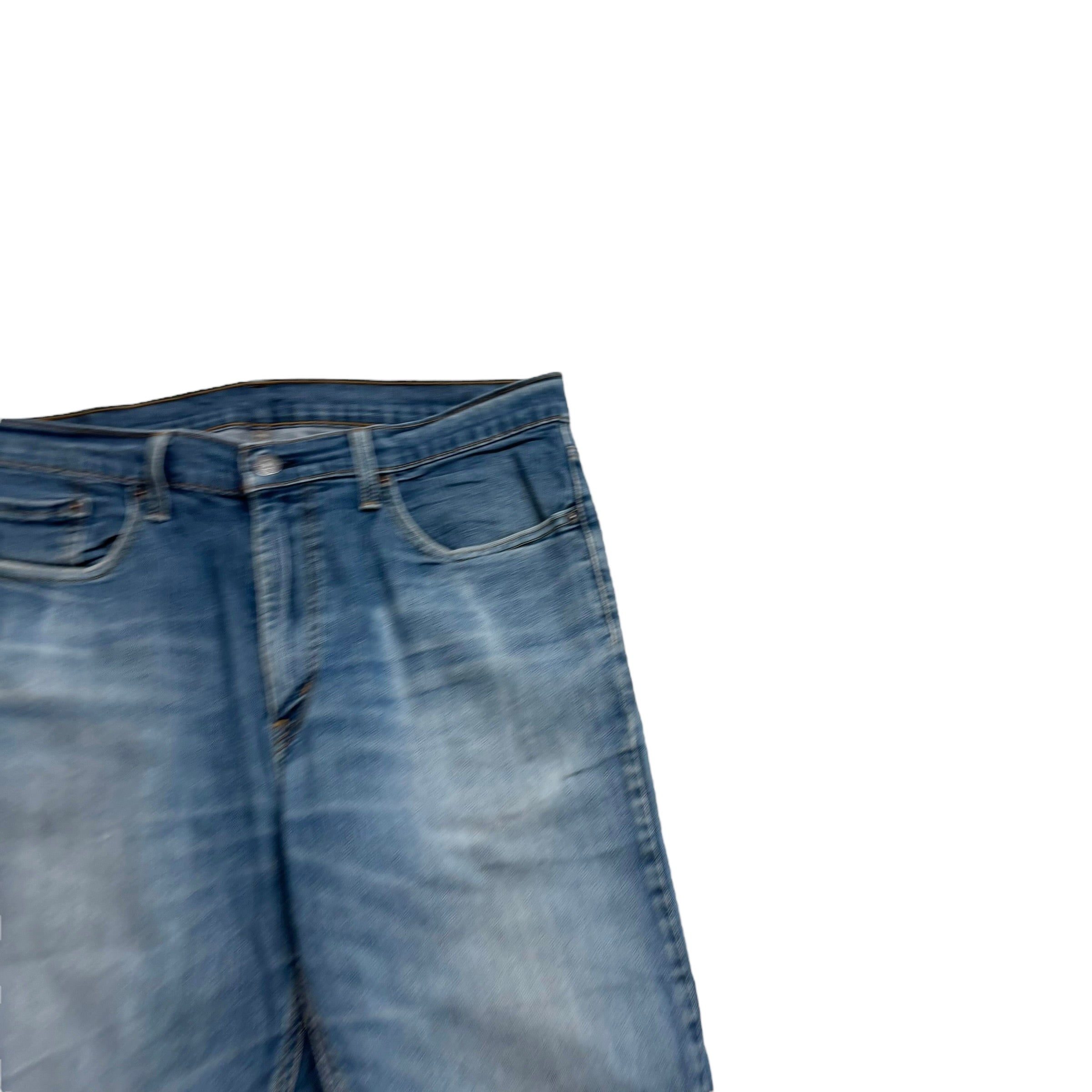 Levis 541 Jeans W36 L31 Mens Mid Blue Athletic Tapered Fit Stretch Denim (F)