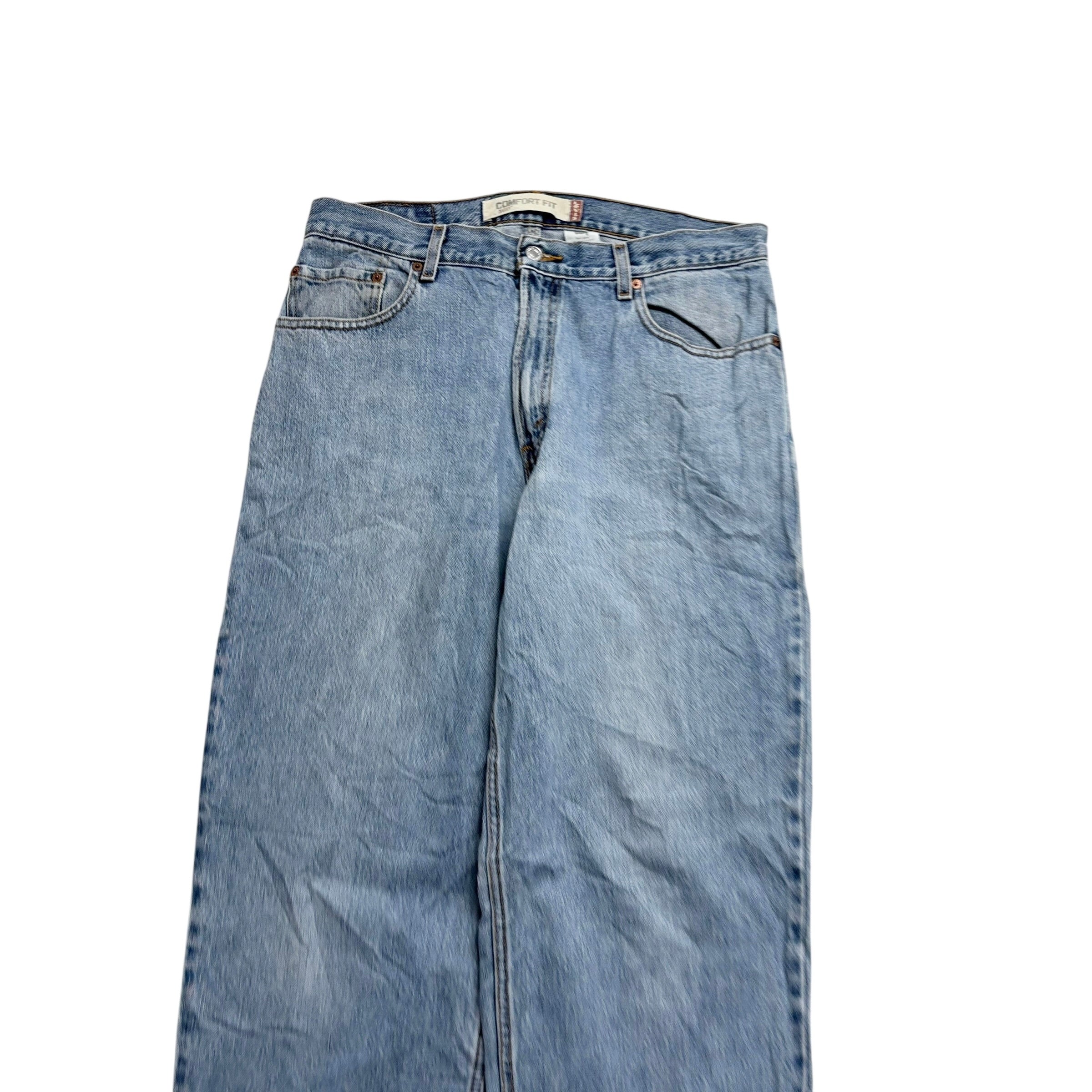 Levis 560 Jeans W34 L32 Mens Light Blue Baggy Relaxed Comfort Fit Vintage Denim