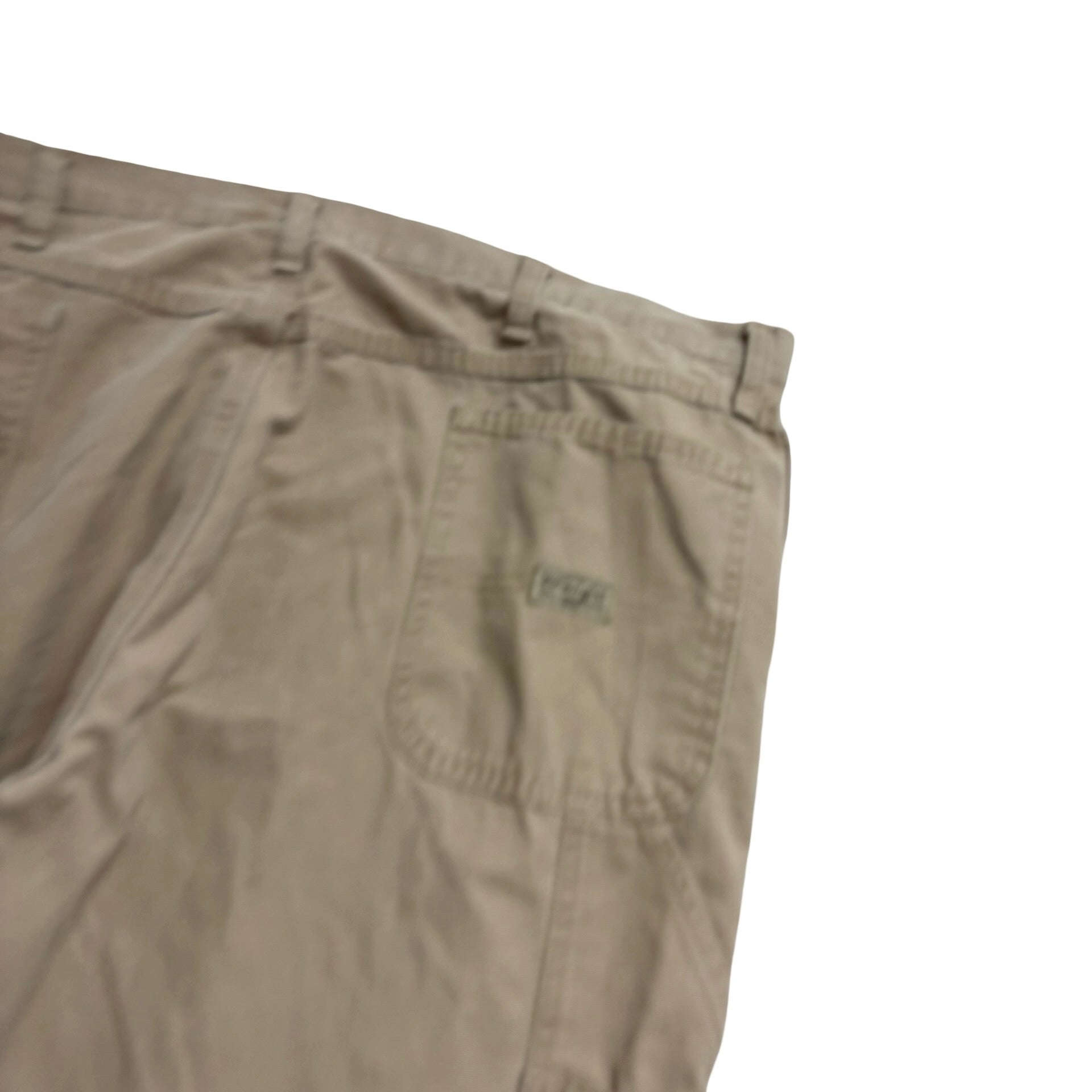 Wrangler Carpenter Trousers W42 L32 Mens Beige Baggy Relaxed Fit (F)