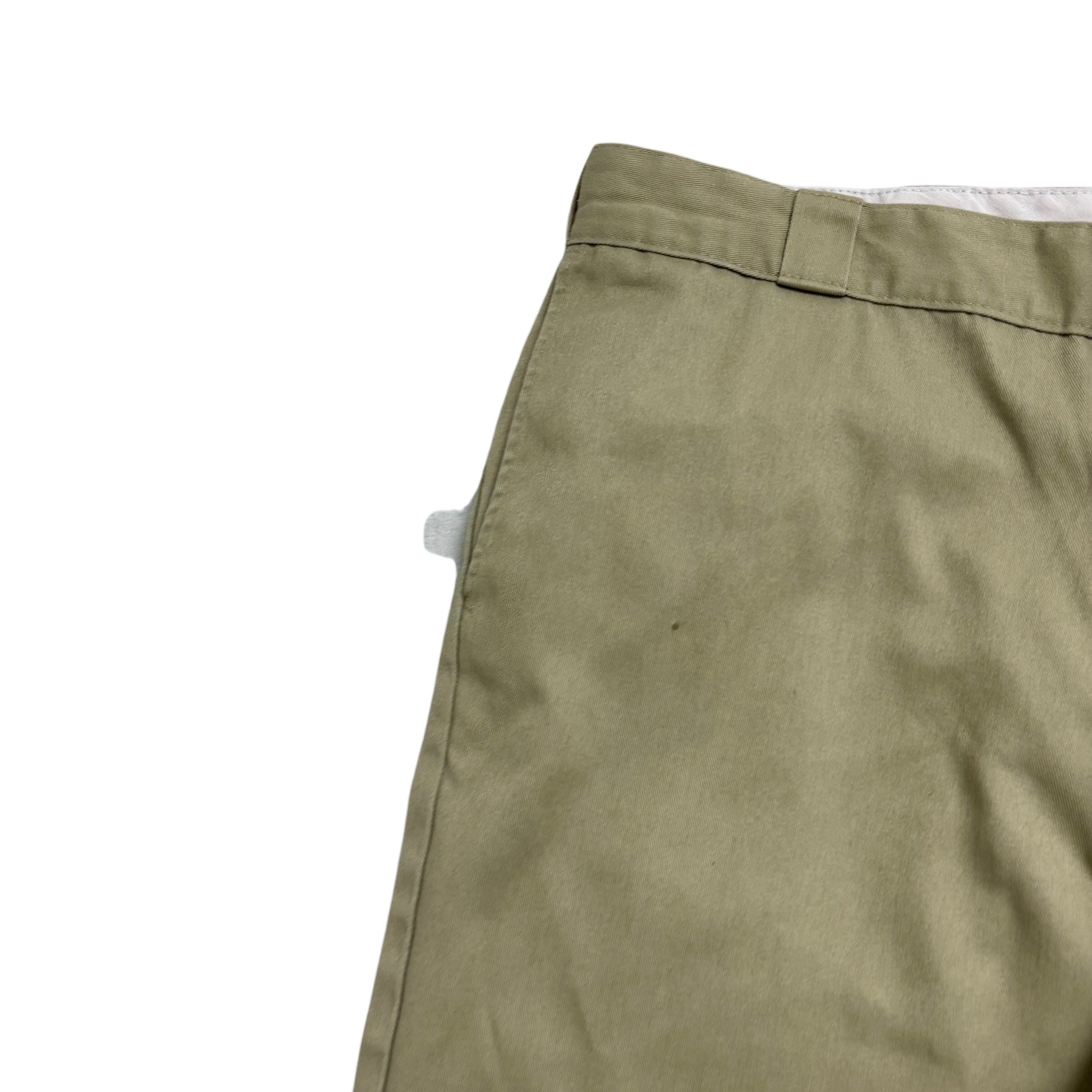 Dickies 874 Trousers W42 L30 Mens Beige Pants Original Straight Fit Workwear