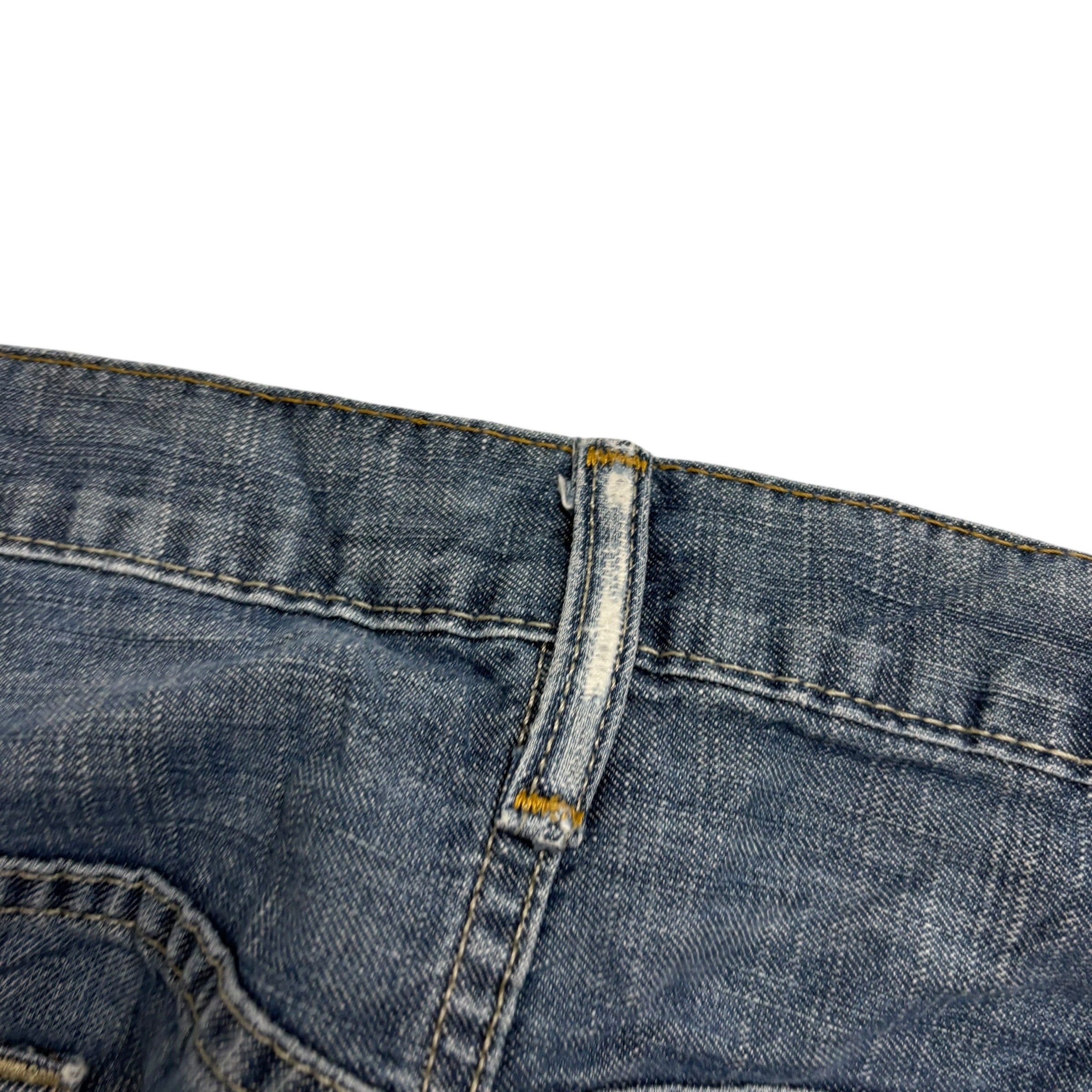 Levis 569 Jeans W36 L33 Mens Silver Blue Baggy Relaxed Straight Fit Denim