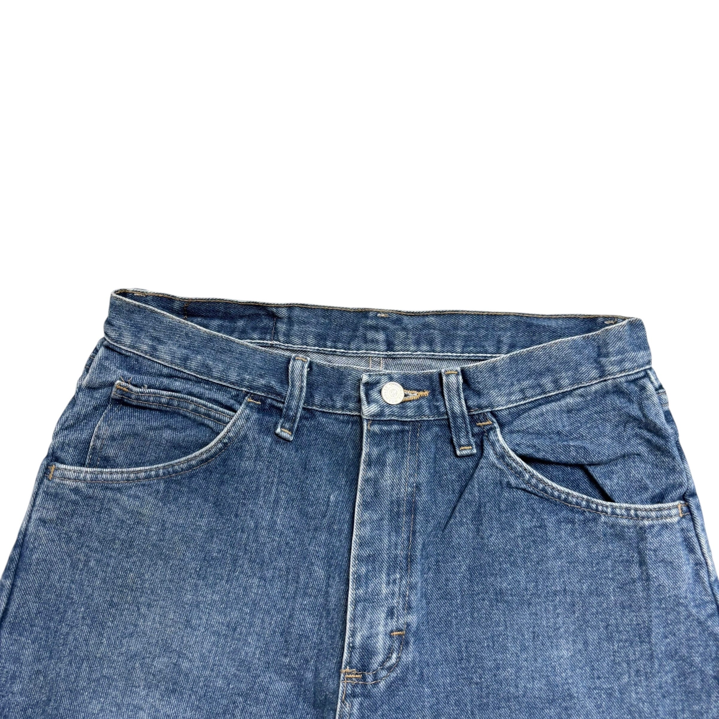 Wrangler Baggy Jorts W30 Mens Denim Shorts Mid Blue Relaxed Fit (E)