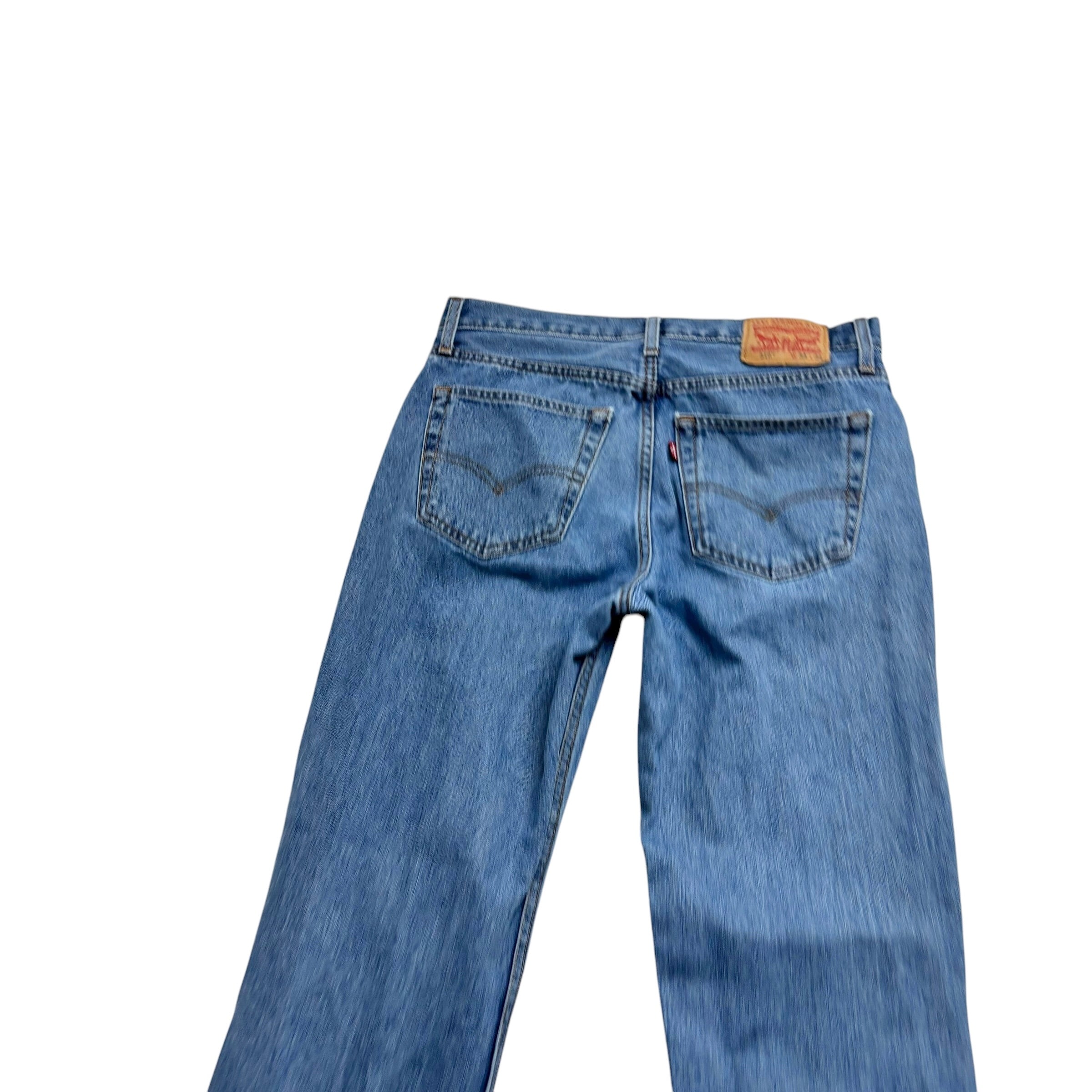 Levis 516 Jeans W34 L34 Mens Light Blue Slim Straight Fit Denim