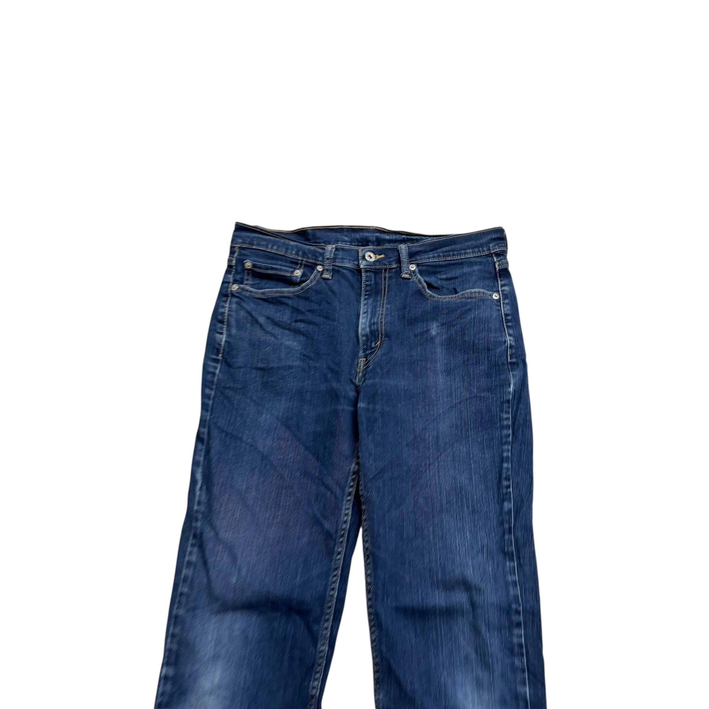 Levis 514 Jeans W32 L32 Mens Dark Blue Regular Straight Fit Stretch Denim