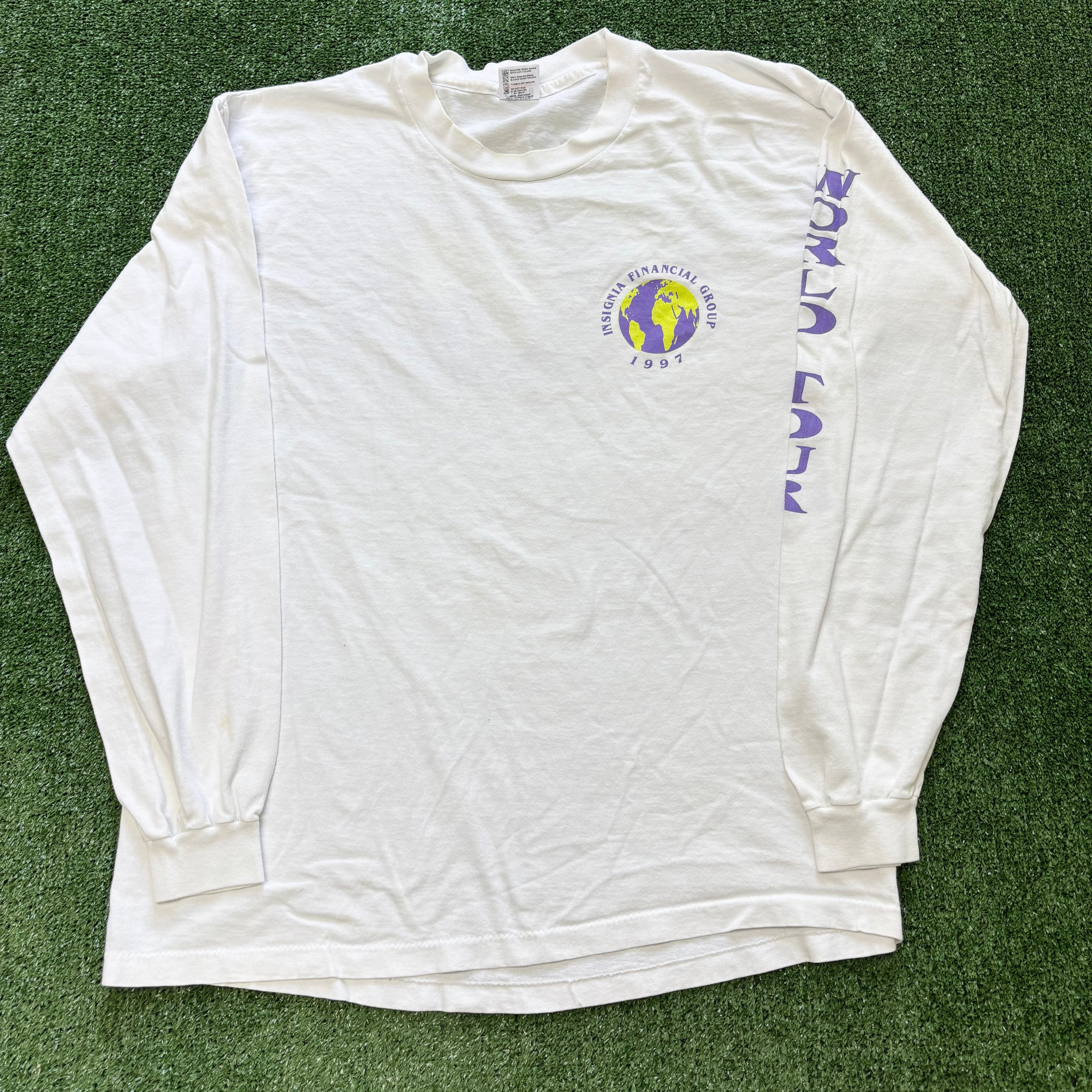 Vintage T Shirt Mens XL White Single Stitch Graphic Print 90s USA