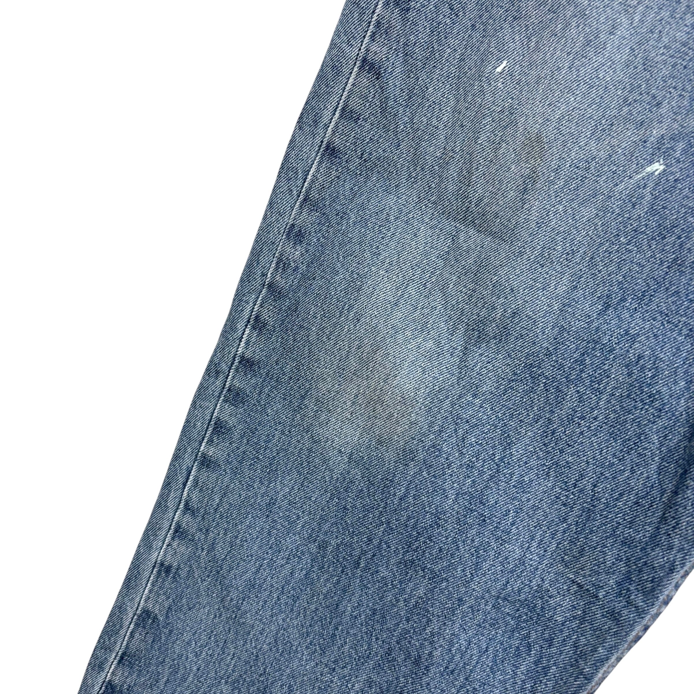 Levis 550 Jeans W40 L34 Mens Mid Blue Baggy Relaxed Straight Fit Denim (F)