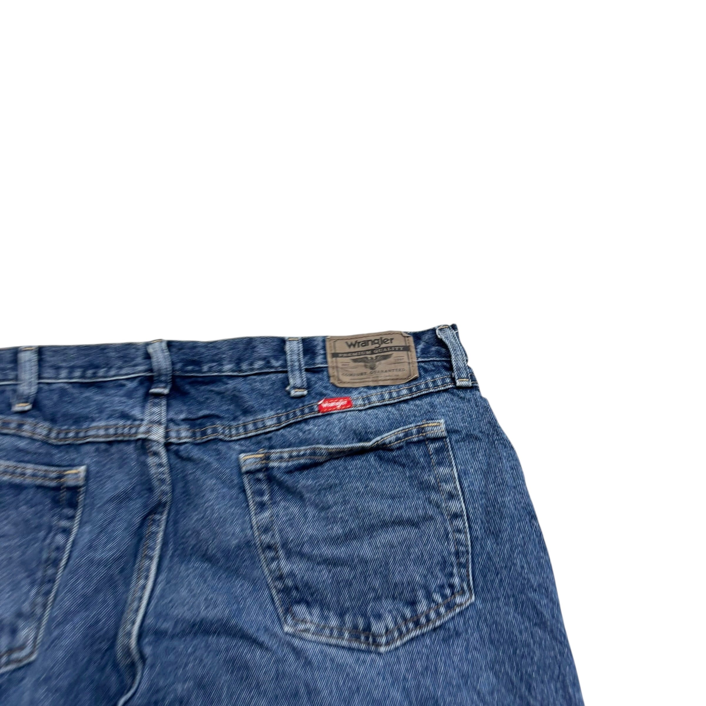 Wrangler Jeans W40 L30 Mens Mid Blue Baggy Relaxed Straight Fit Denim (E)