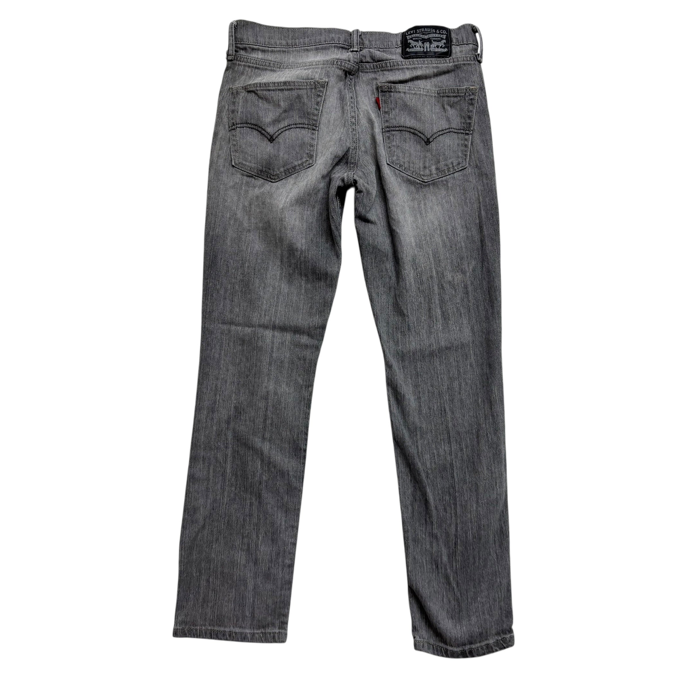 Levis 511 Jeans W32 L29 Mens Grey Slim Fit Stretch Denim